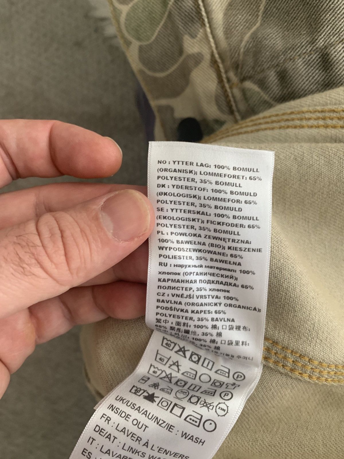 Carhartt Duck Camo Hekdton Jacket (bleached) Size US M / EU 48-50 / 2 - 6 Thumbnail