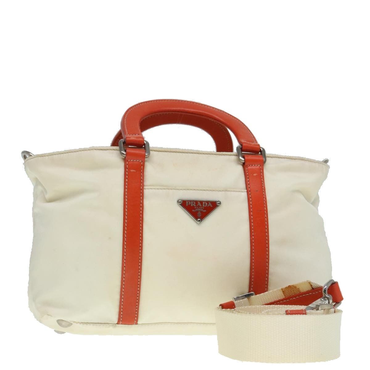 Prada Prada Vintage Zip Handbag Tessuto Size ONE SIZE - 1 Thumbnail