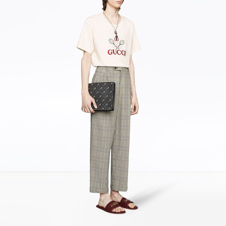 Gucci Gucci - Pre-Fall 2019 - GG Supreme Tiger-Print Clutch Size ONE SIZE - 1 Thumbnail