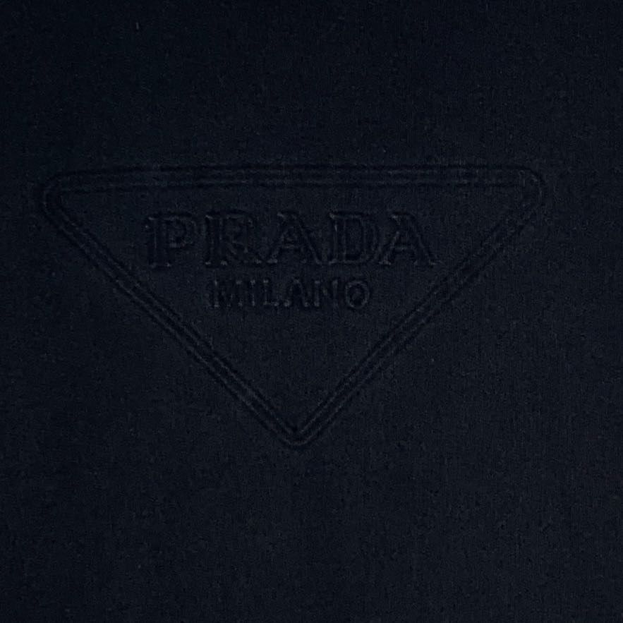Prada Prada Triangle Logo Embossed Cotton Crew Neck T-Shirt K26WX Size US XXL / EU 58 / 5 - 4 Thumbnail