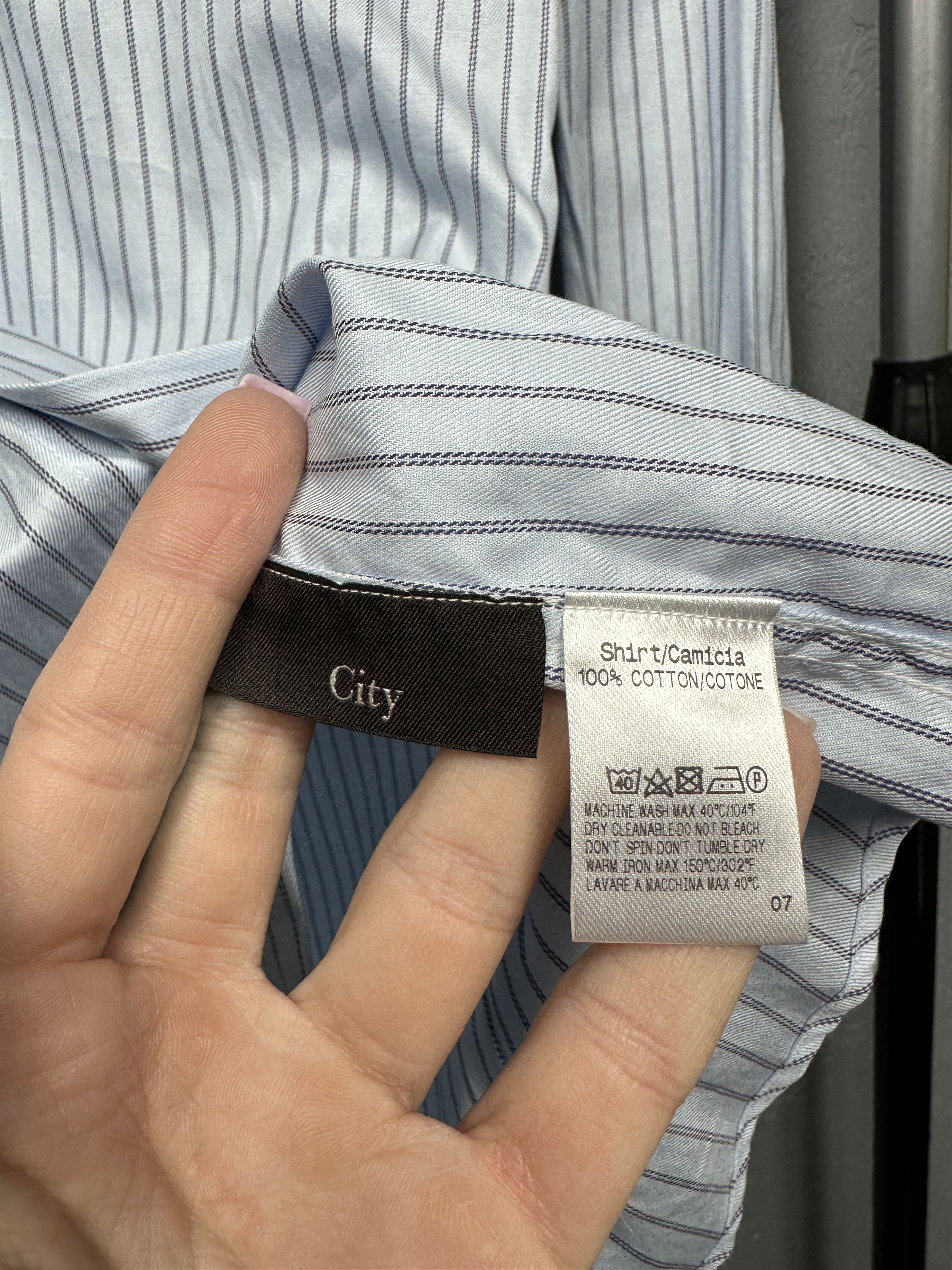 Ermenegildo Zegna × Z Zegna Ermenegildo Z Zegna Vintage Mens Long Sleeve Striped Shirt Size US M / EU 48-50 / 2 - 6 Thumbnail