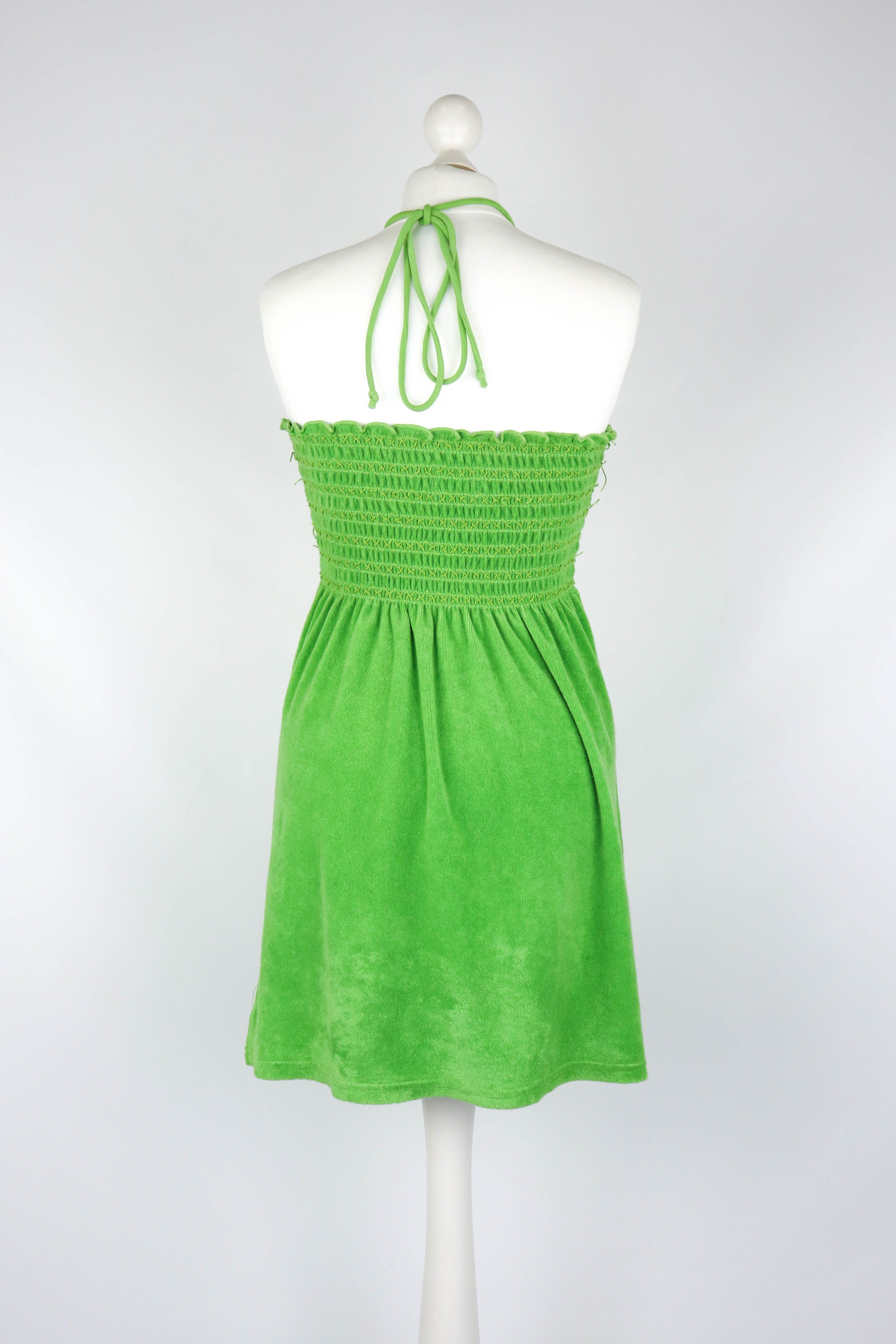 green emerald velvet dress Towel Dress (Green) – Lablanchekw main image 1