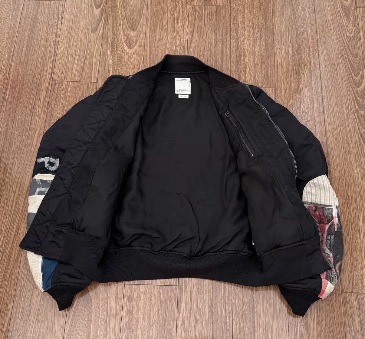 Visvim VISVIM THORSON JKT COLLAGE 19SS MA-1 mud-dyed jacket Size US L / EU 52-54 / 3 - 3 Thumbnail