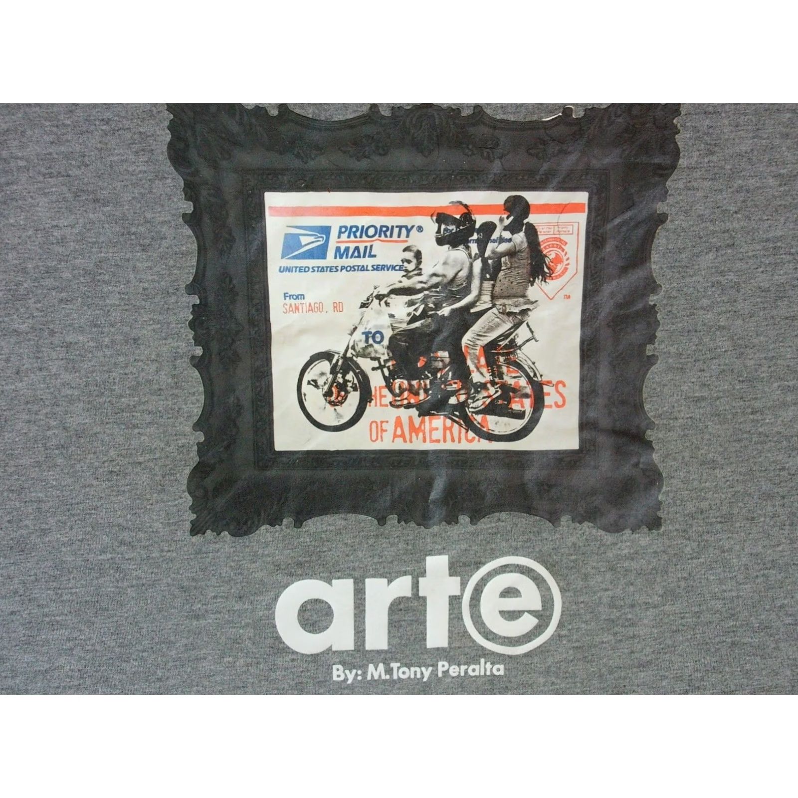 Etro Nike M. Tony Peralta Art T Shirt Mens M Gray Cotton/Polyester Short Sleeve Crew Neck Hip Hop 2020s Slim Fits The Peralta Project Size US M / EU 48-50 / 2 - 3 Thumbnail