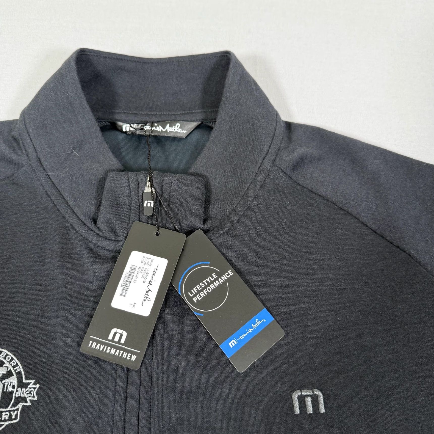 TravisMathew Travis Mathew Shirt Mens Large Black 1/4 Zip Sweater Golf Arizona Diamondbacks Size US L / EU 52-54 / 3 - 3 Thumbnail