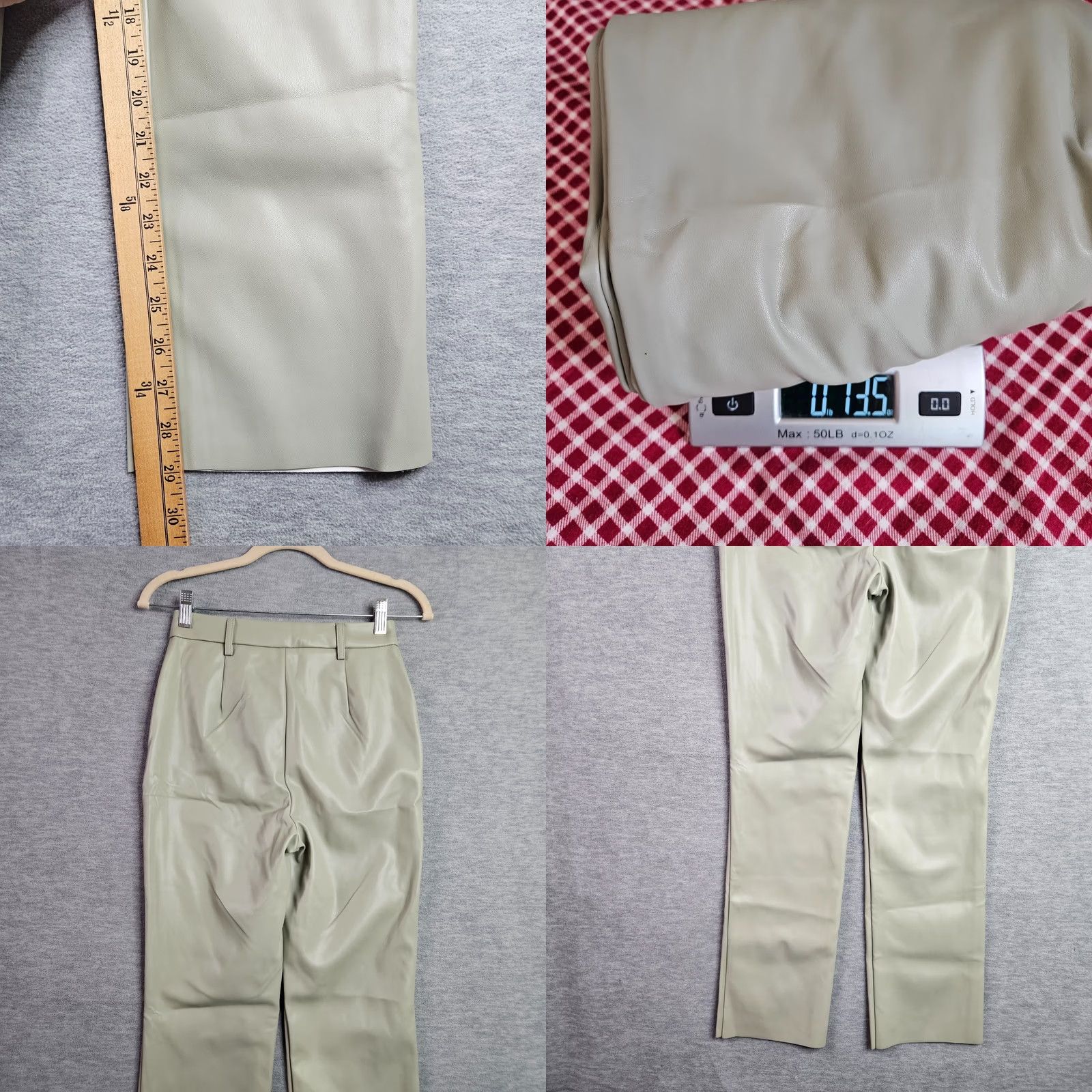 Supreme Supre Women's Pants Straight Silver leather NEW Size 6 Casual Vintage? (Note: "Vintage" not applicable) Size 28" / US 6 / IT 42 - 8 Thumbnail