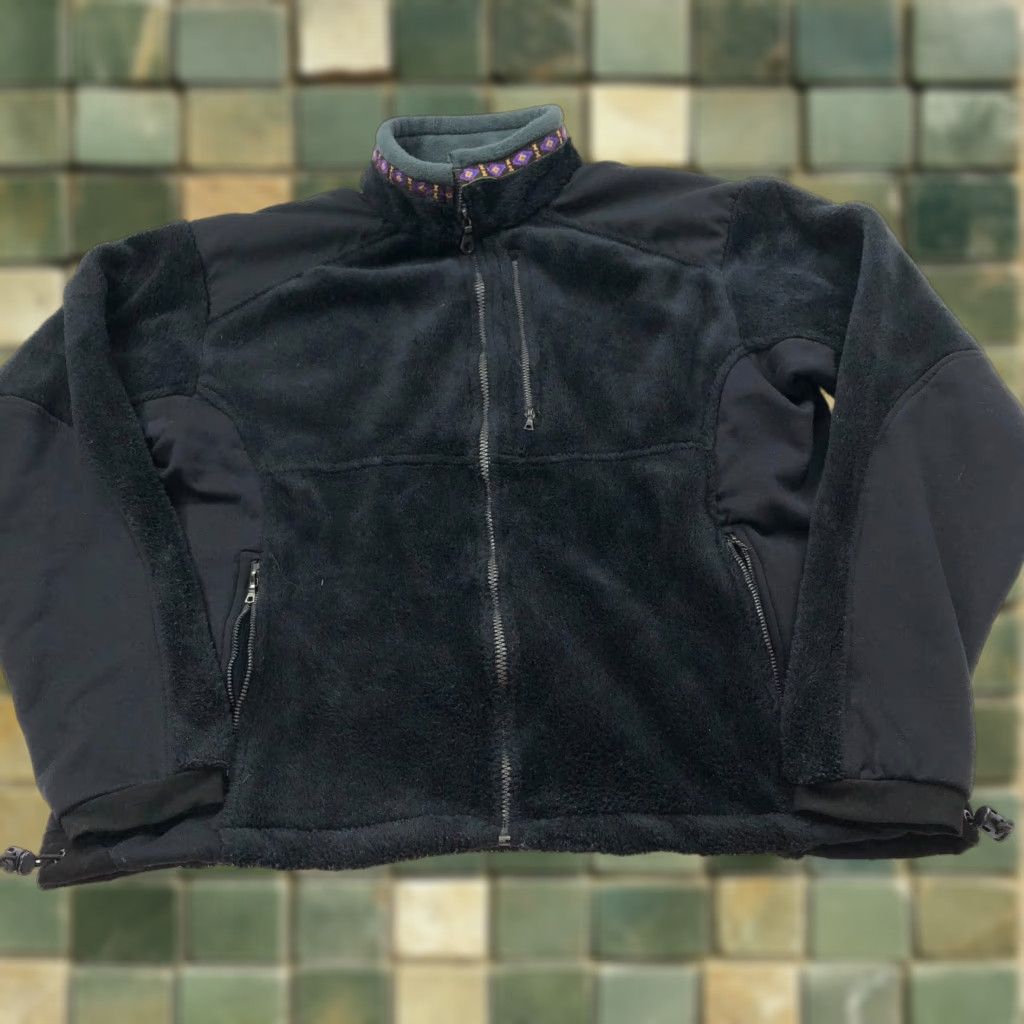 Vintage Kuhl ALF Large Polartec 100% Polyester Full Zip Jacket Black Women Regular Jacket Long Sleeve Mid-Length Size L / US 10 / IT 46 - 1 Thumbnail