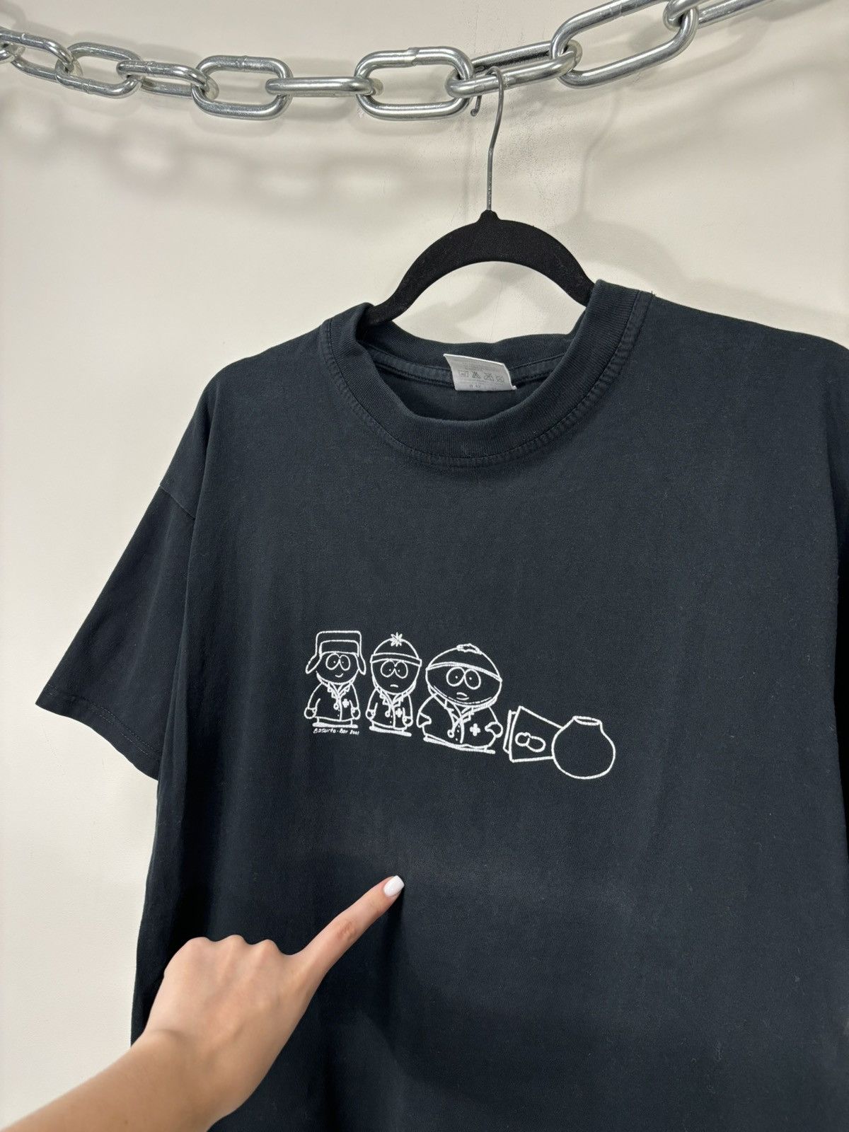 Other Vintage South Park 2001 Big Logo Rare Hype Black T-Shirt Tee Size US M / EU 48-50 / 2 - 3 Thumbnail