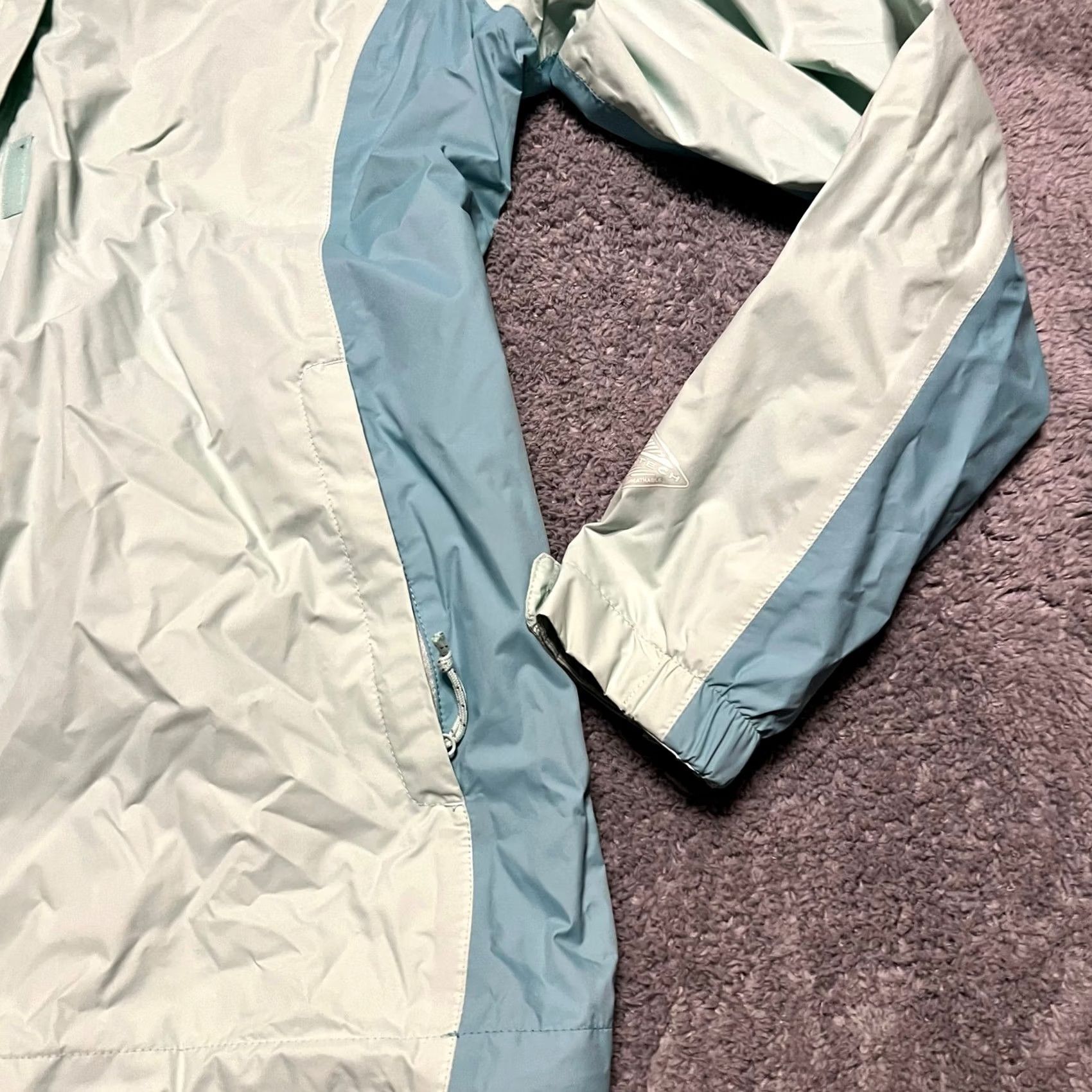 Vintage Columbia Jacket Womens Medium Blue Nylon Rain. coat Hooded Size M / US 6-8 / IT 42-44 - 2 Thumbnail