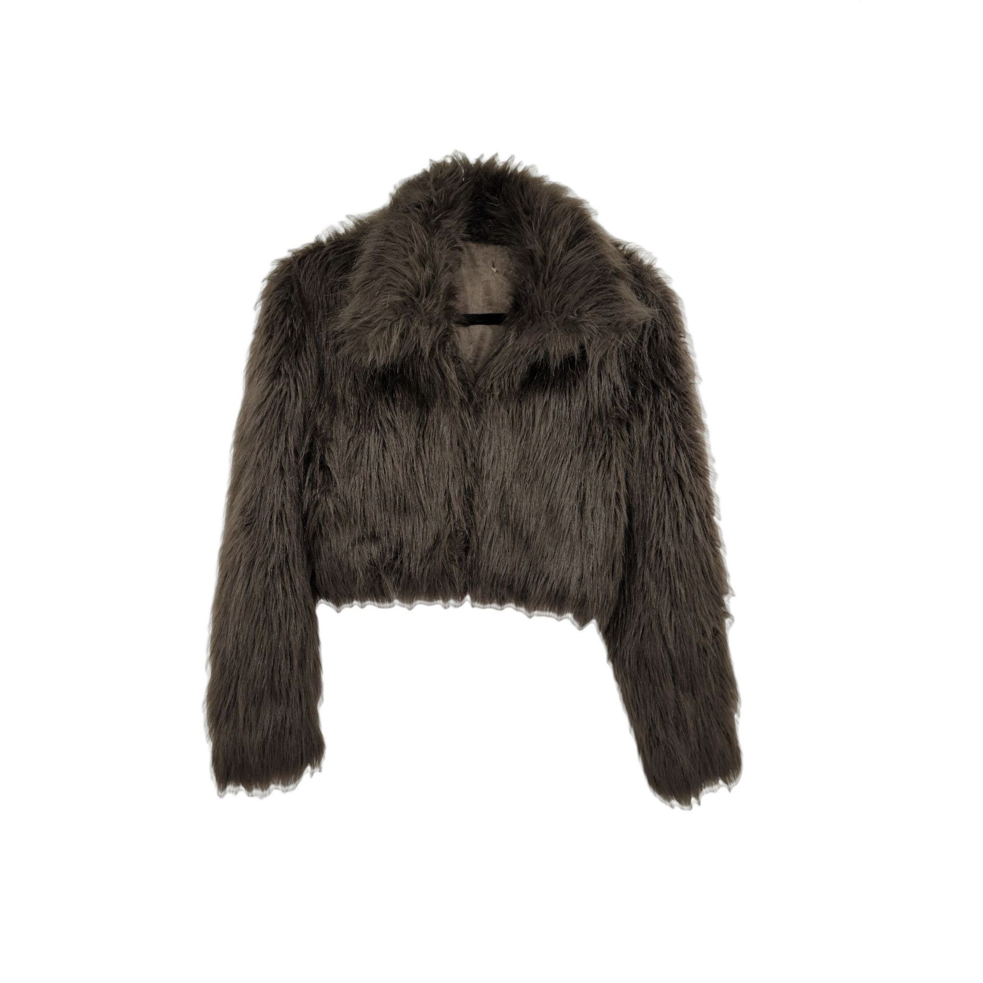 Vintage Vtg 70's Glam Faux Fur Shaggy Cropped Long Sleeve Jacket Bro Size S / US 4 / IT 40 - 1 Thumbnail