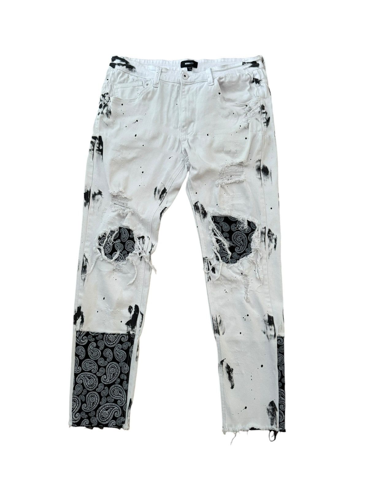 Japanese Brand × Kapital Japanese Brand Novamen Distressed Bandana Destroyed Jeans Size US 34 / EU 50 - 1 Thumbnail