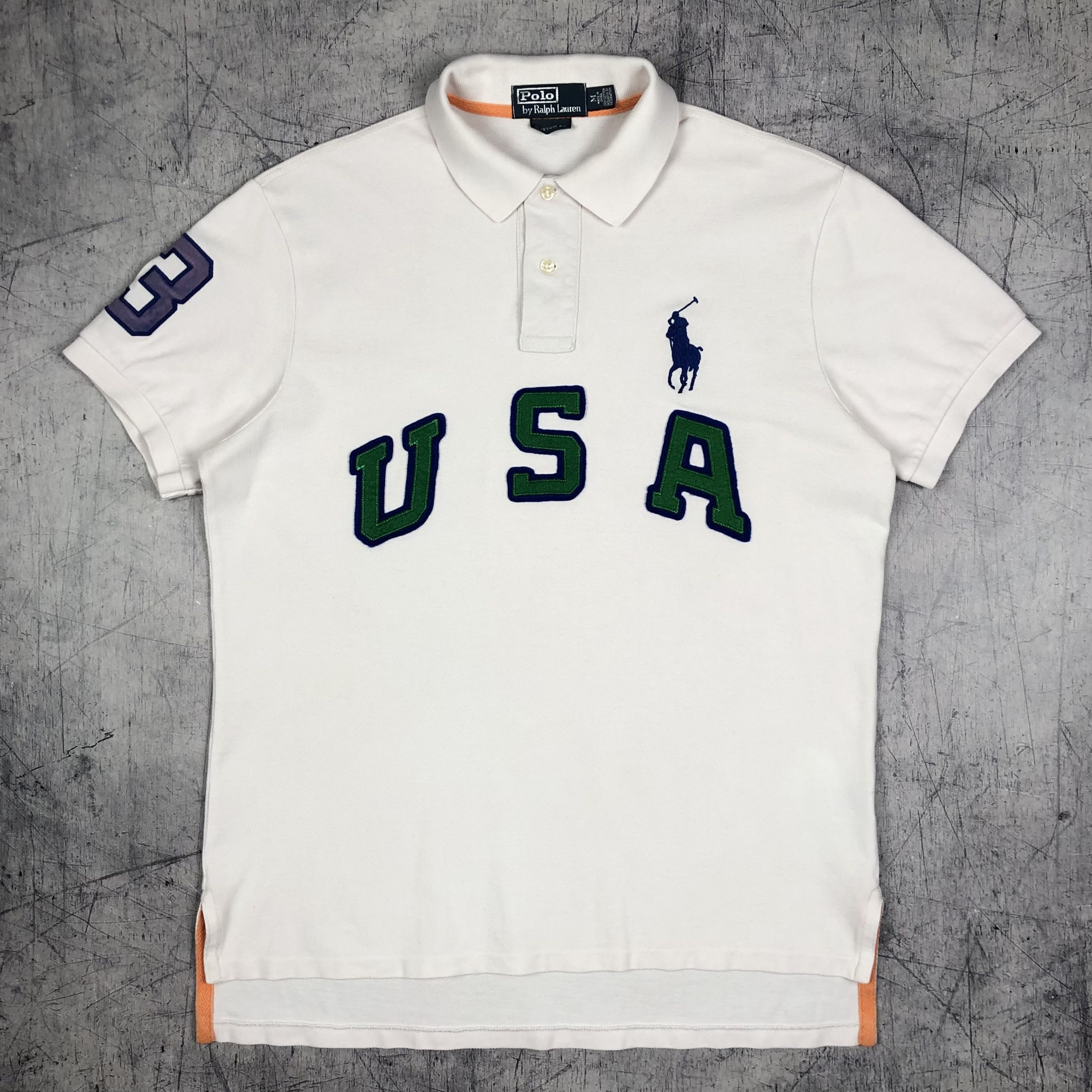 Polo Ralph Lauren Vintage Polo Ralph Lauren USA Polo Shirt 90s Size US M / EU 48-50 / 2 - 1 Thumbnail
