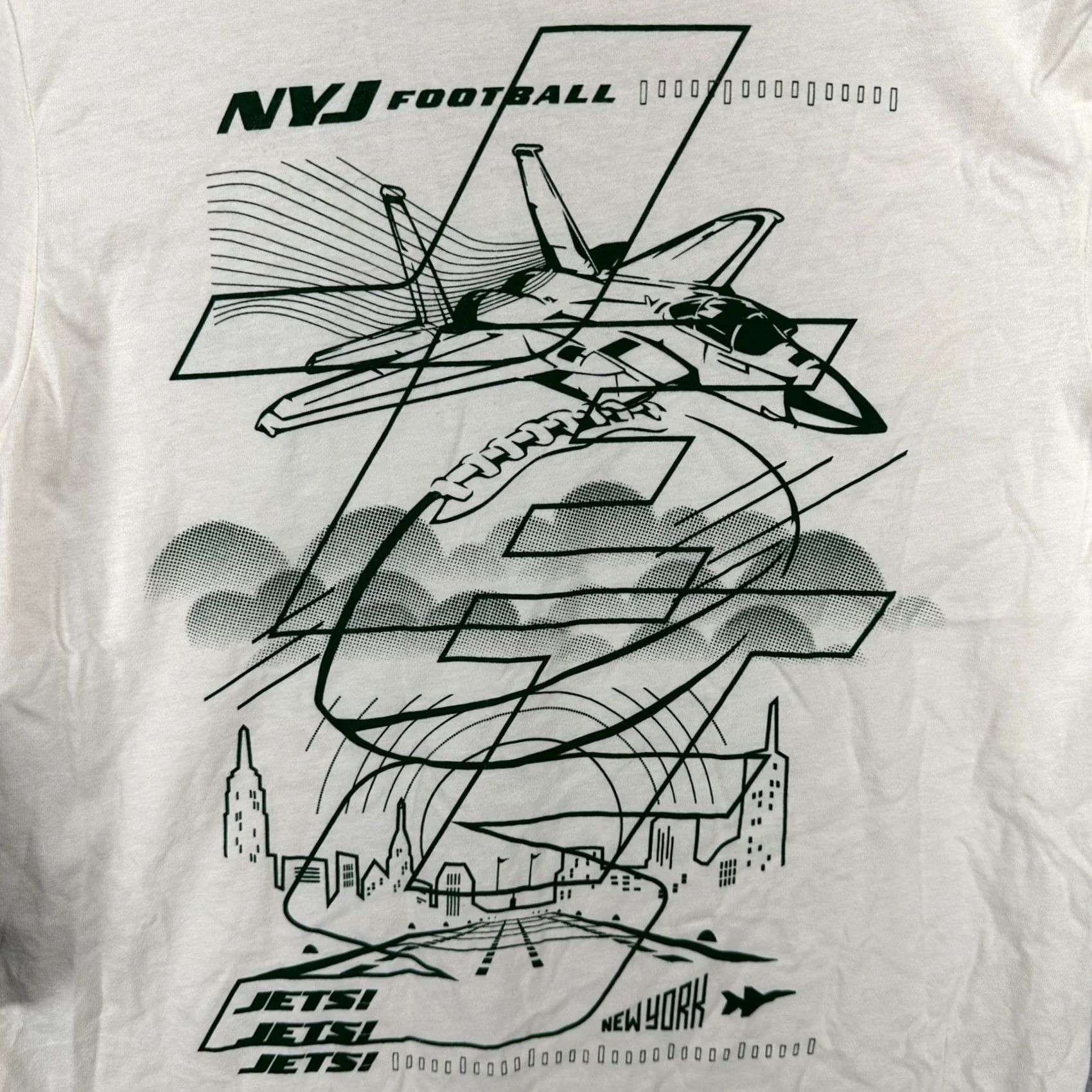 Vintage VINTAGE New York Jets Starter Men Retro T-Shirt Small Cream Short Sleeve Graphic Tee NEW Size US S / EU 44-46 / 1 - 5 Thumbnail