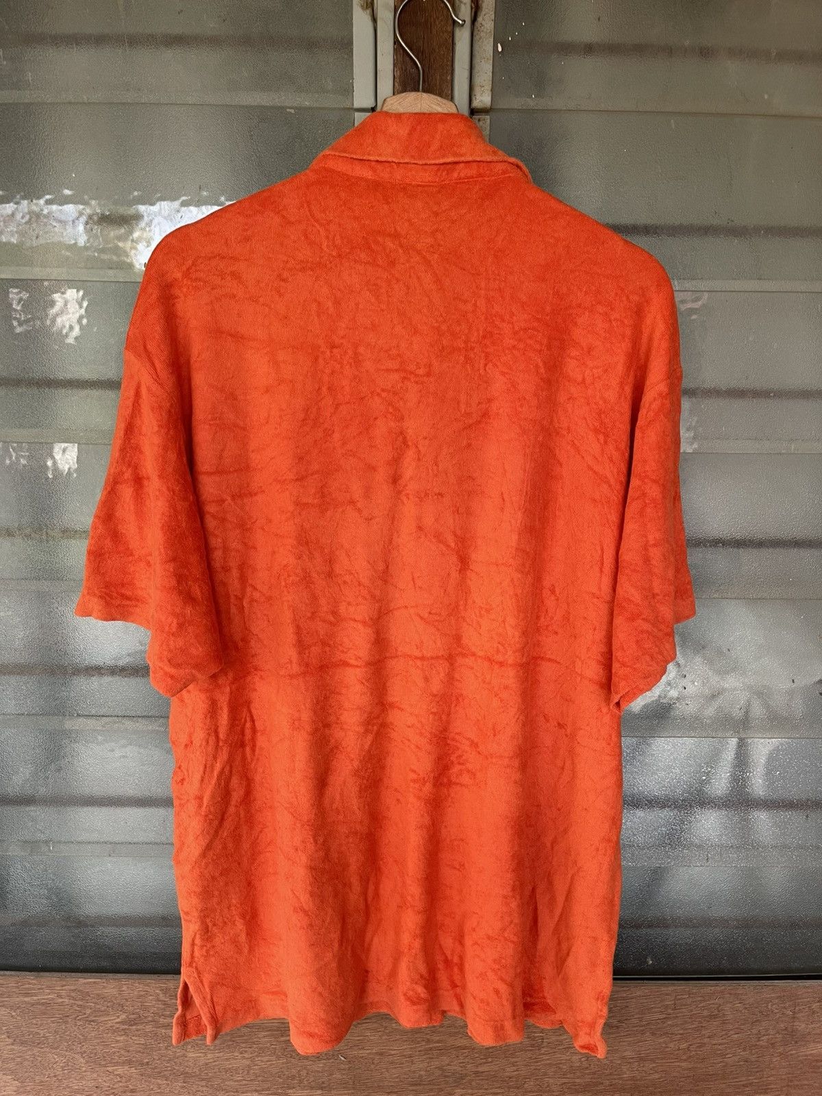 C.P. Company Vintage C. P. Company Orange Terry Cloth Polo Shirt Tee Size US L / EU 52-54 / 3 - 7 Thumbnail