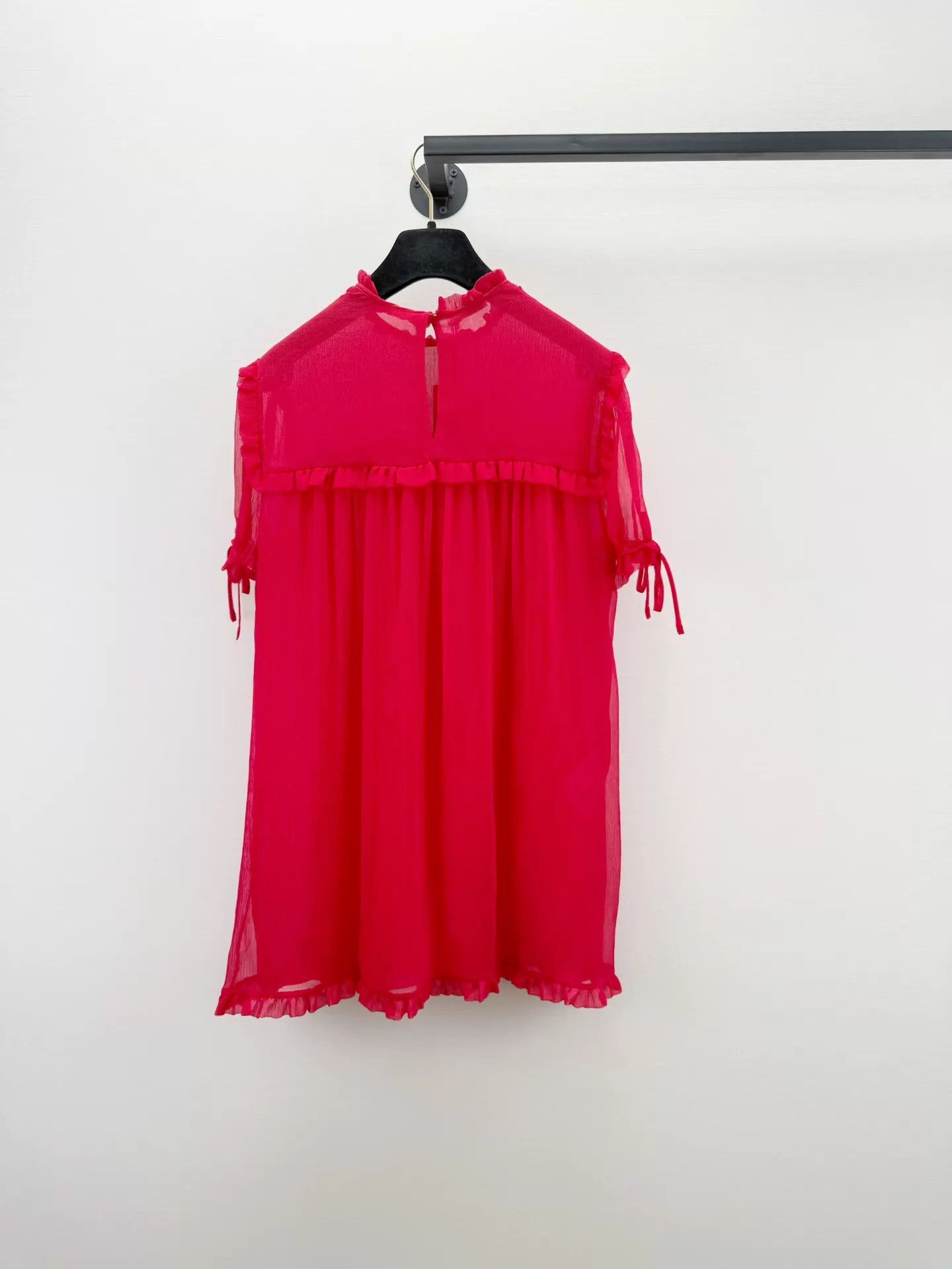 Miu Miu MIU MIU Silk Organza Top NWT Women's 40 Size S / US 4 / IT 40 - 4 Thumbnail