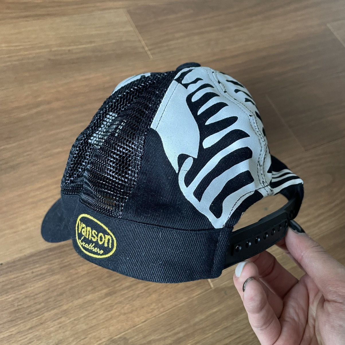 Vanson Leathers Vanson black bone cap Size ONE SIZE - 2 Thumbnail