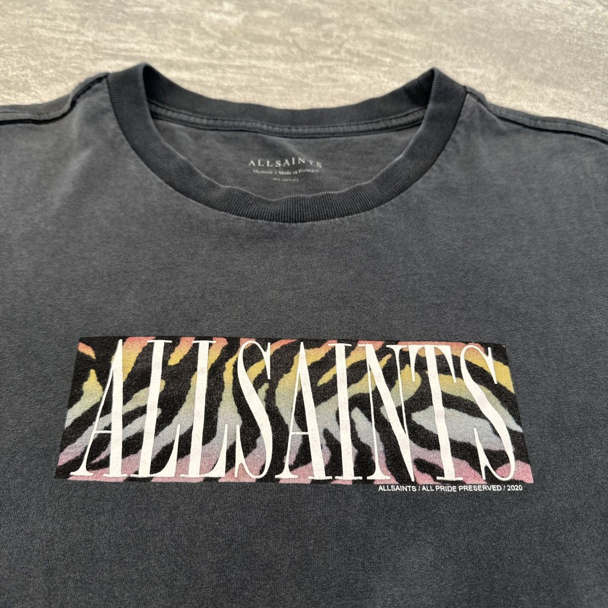 Allsaints AllSaints Pride Leopard Print Logo Spellout Shirt Relaxed Size US M / EU 48-50 / 2 - 2 Thumbnail