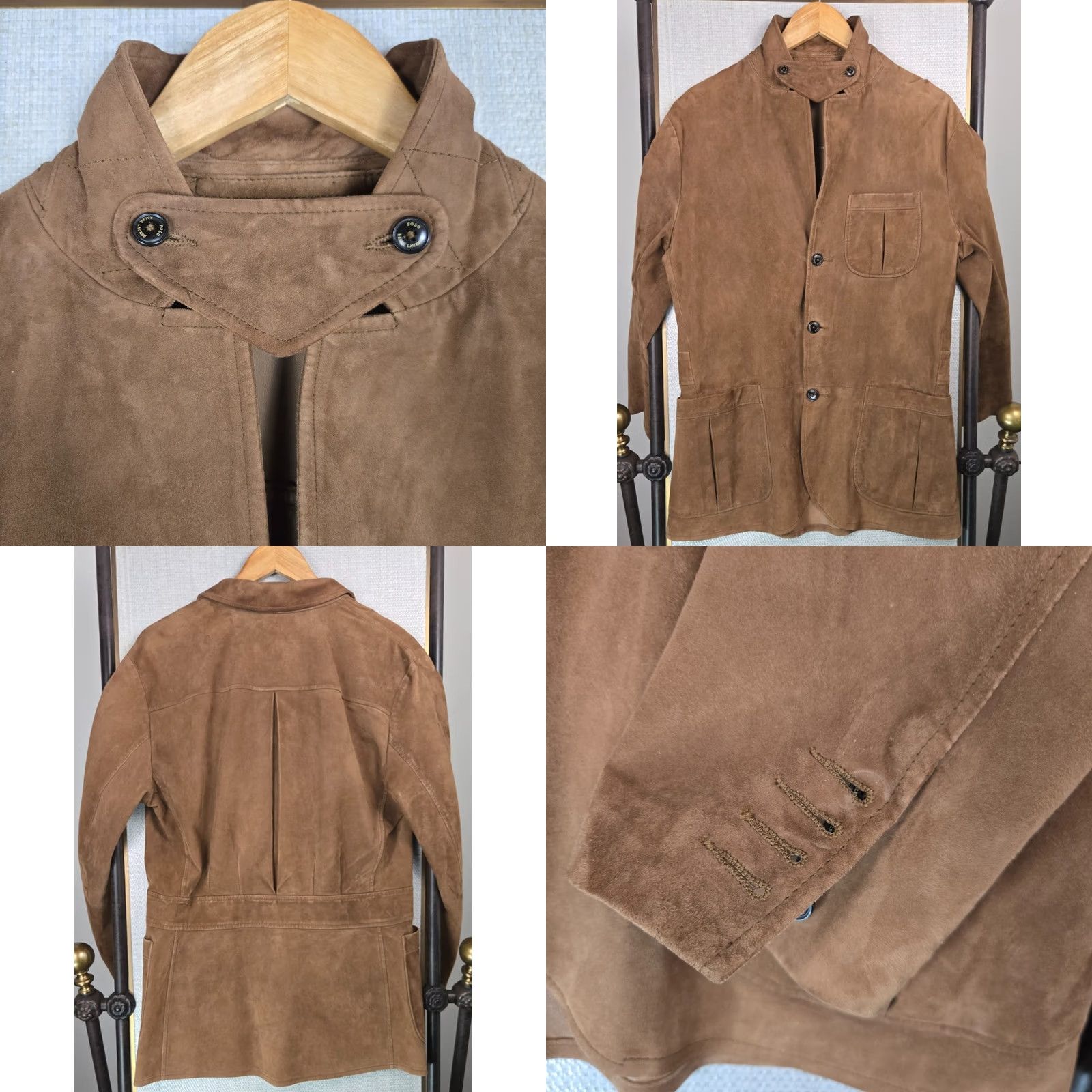 Polo Ralph Lauren Polo Ralph Lauren Jacket Mens S Brown Size 38R Soft Suede Hacking Lapels Leather Size US S / EU 44-46 / 1 - 9 Thumbnail