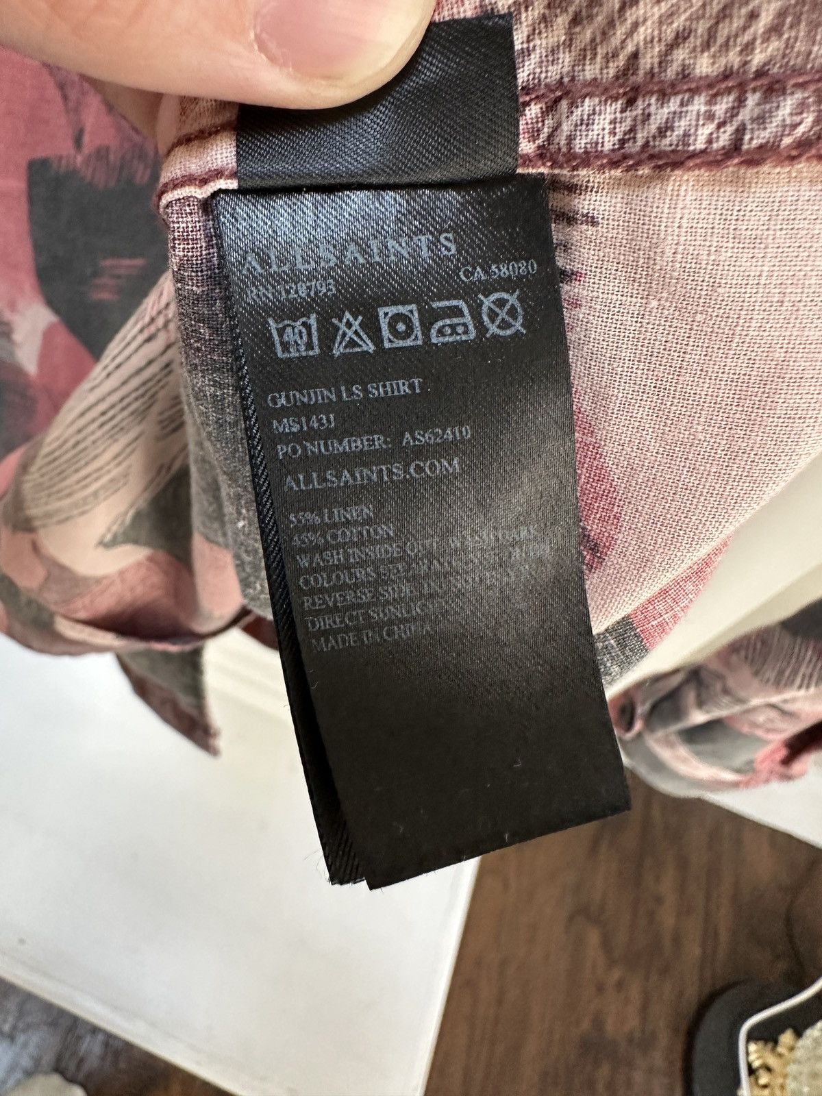 Allsaints Ounjin LS Shirt Size US M / EU 48-50 / 2 - 5 Thumbnail