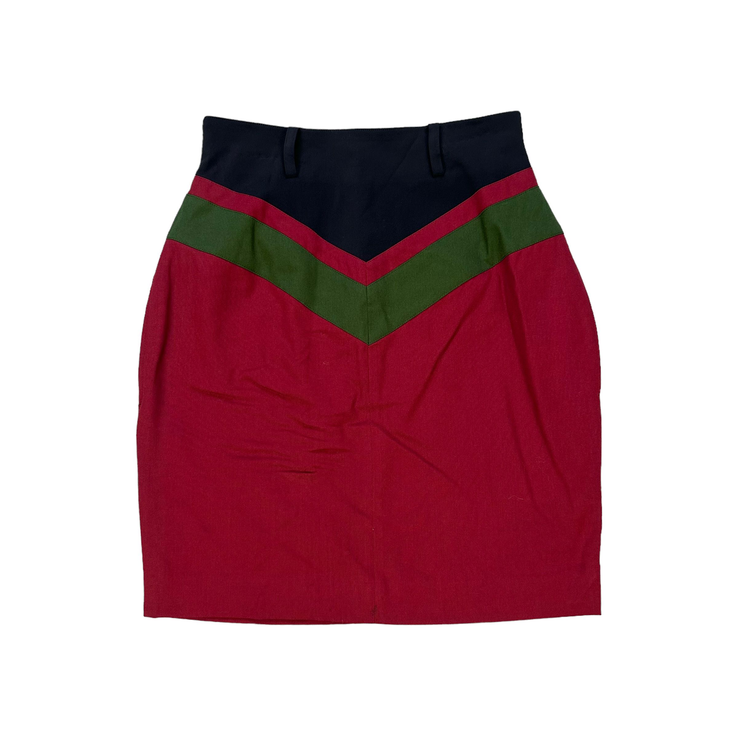 Jean Paul Gaultier JUNIOR GAULTIER COLORBLOCK MINI SKIRTS #7630-159 Size 24" / US 00 / IT 34 - 1 Thumbnail