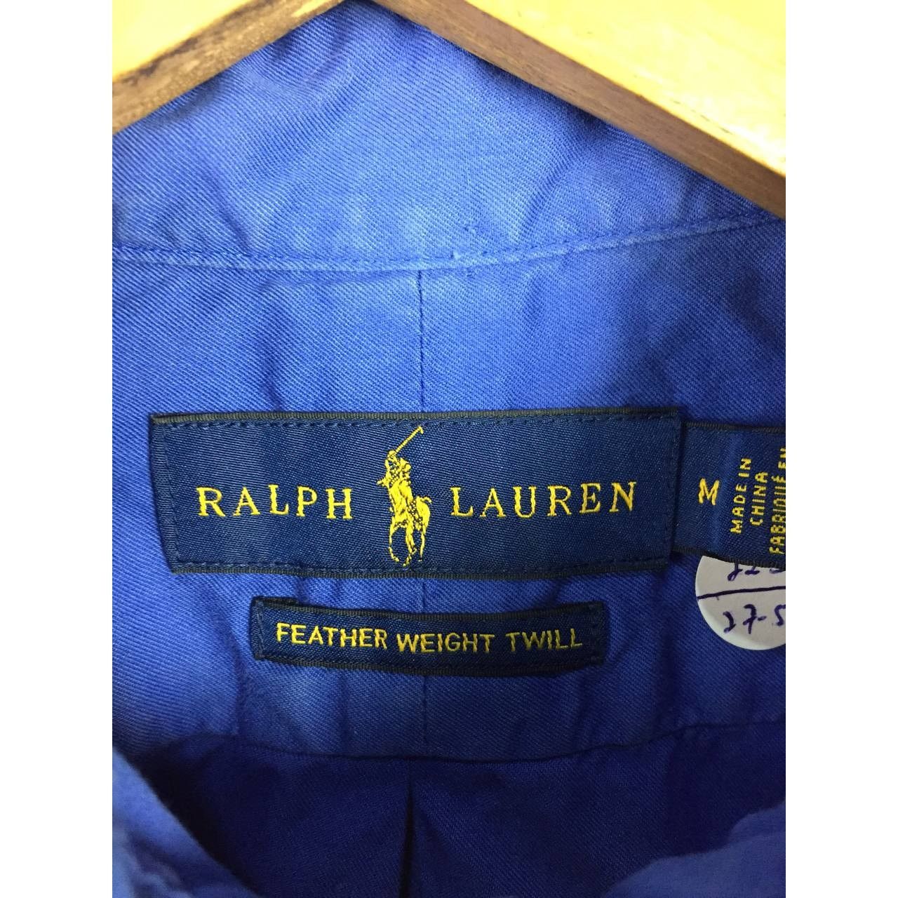 Ralph Lauren × Vintage Vtg Ralph Lauren Feather Weight Twill Button Up Shirt Size US M / EU 48-50 / 2 - 8 Thumbnail