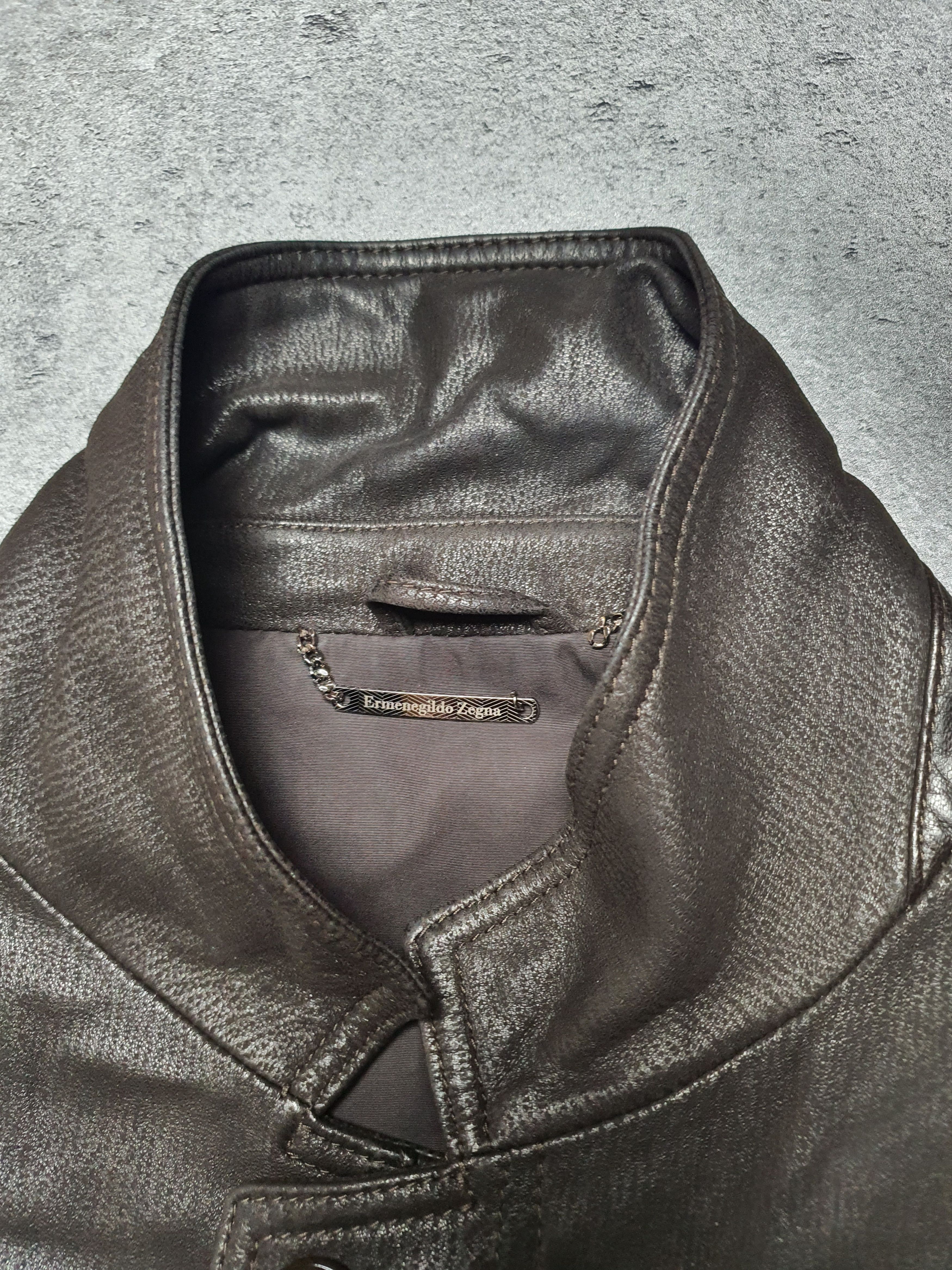 Ermenegildo Zegna Leather coat Ermenegildo Zegna original rare luxury item Size US L / EU 52-54 / 3 - 5 Thumbnail
