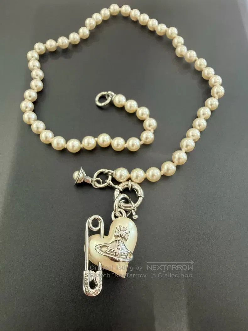 Vivienne Westwood Vivienne Westwood Saturn Pearl Necklace Size ONE SIZE - 1 Thumbnail