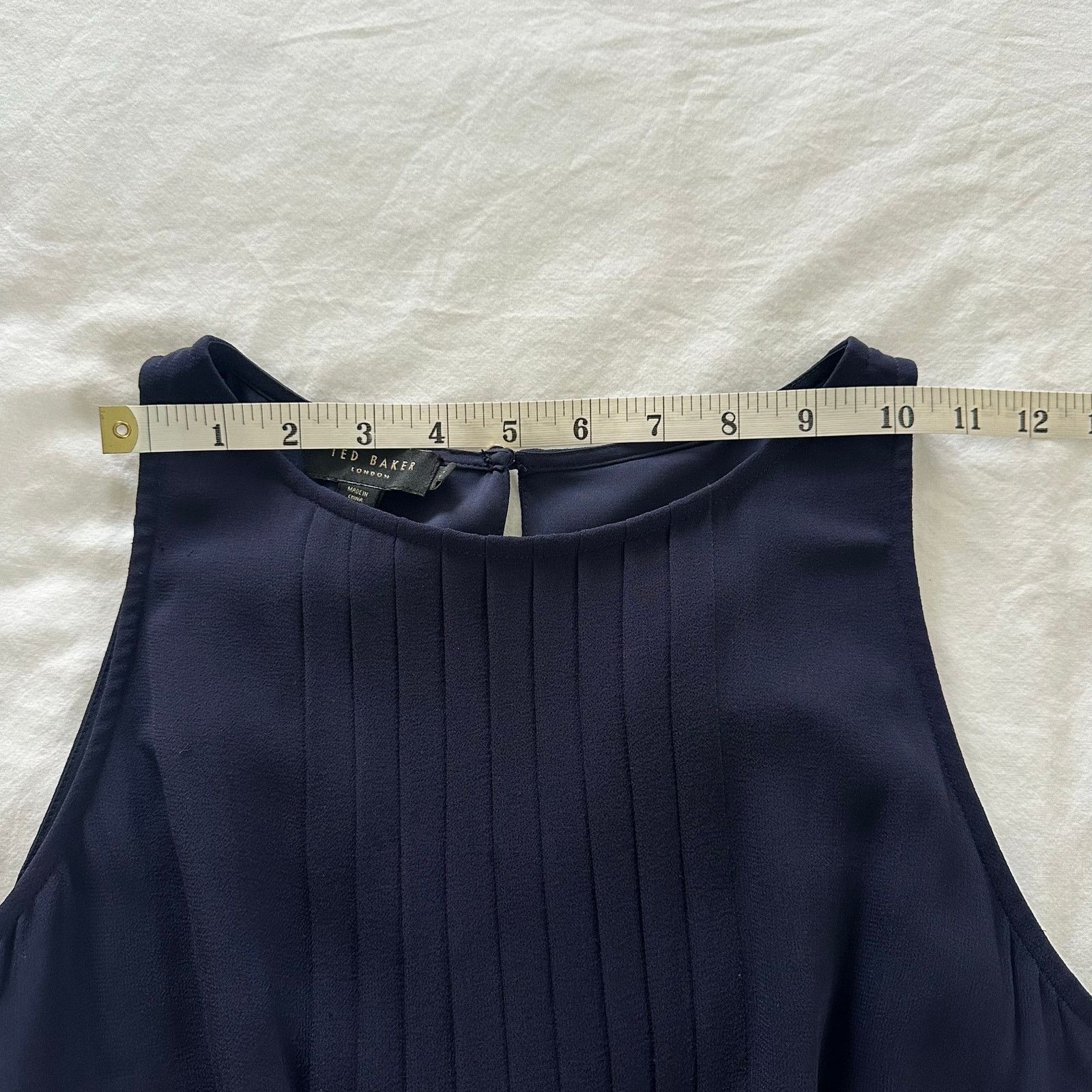 Ted Baker Ted Baker Saphira Tiered Pleat A-Line Silk Dress Size 1 Size XS / US 0-2 / IT 36-38 - 9 Thumbnail