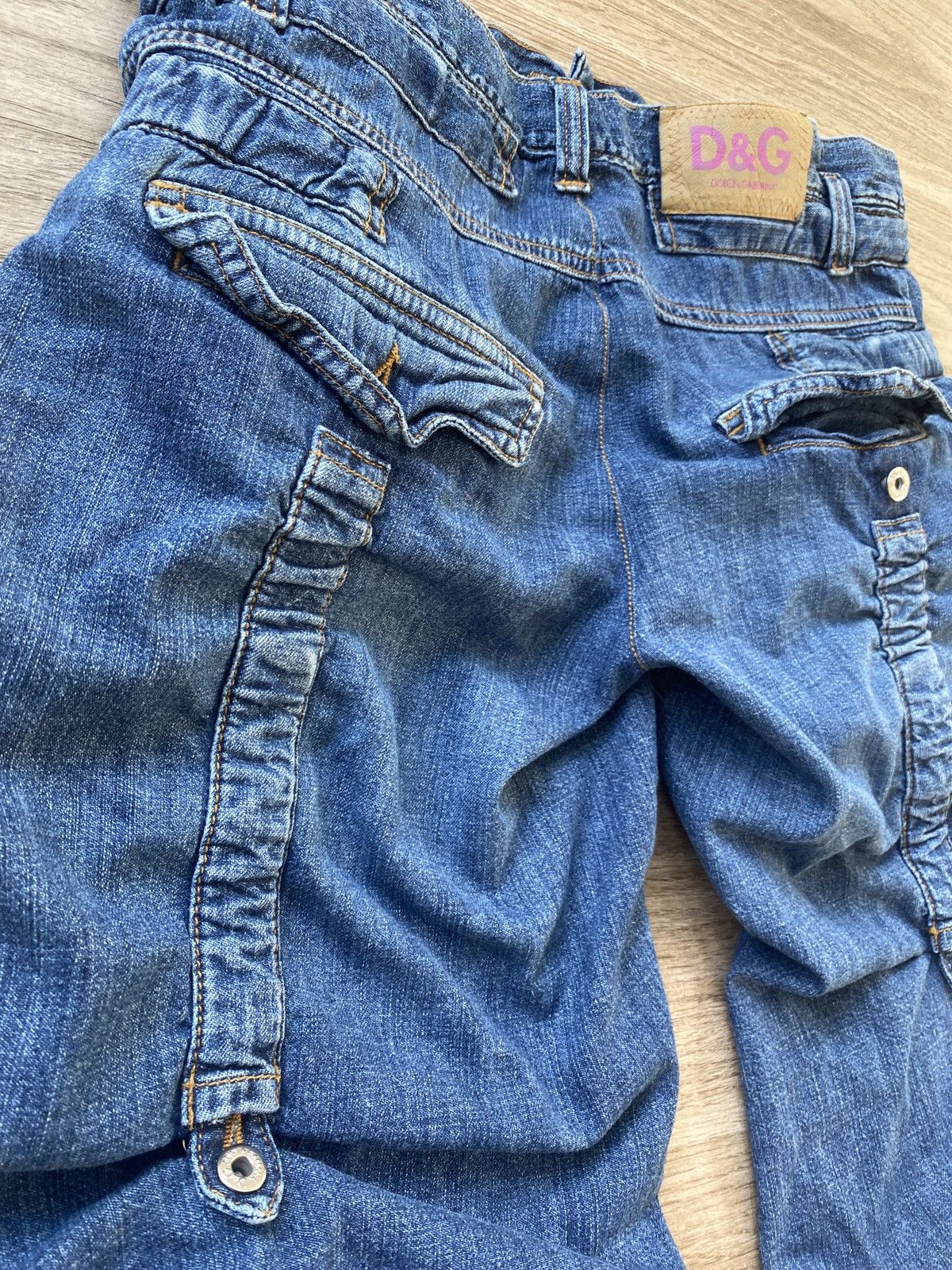 Dolce & Gabbana GRAIL 2001 D&G adjustable parachute denim pants Size US 30 / EU 46 - 11 Thumbnail