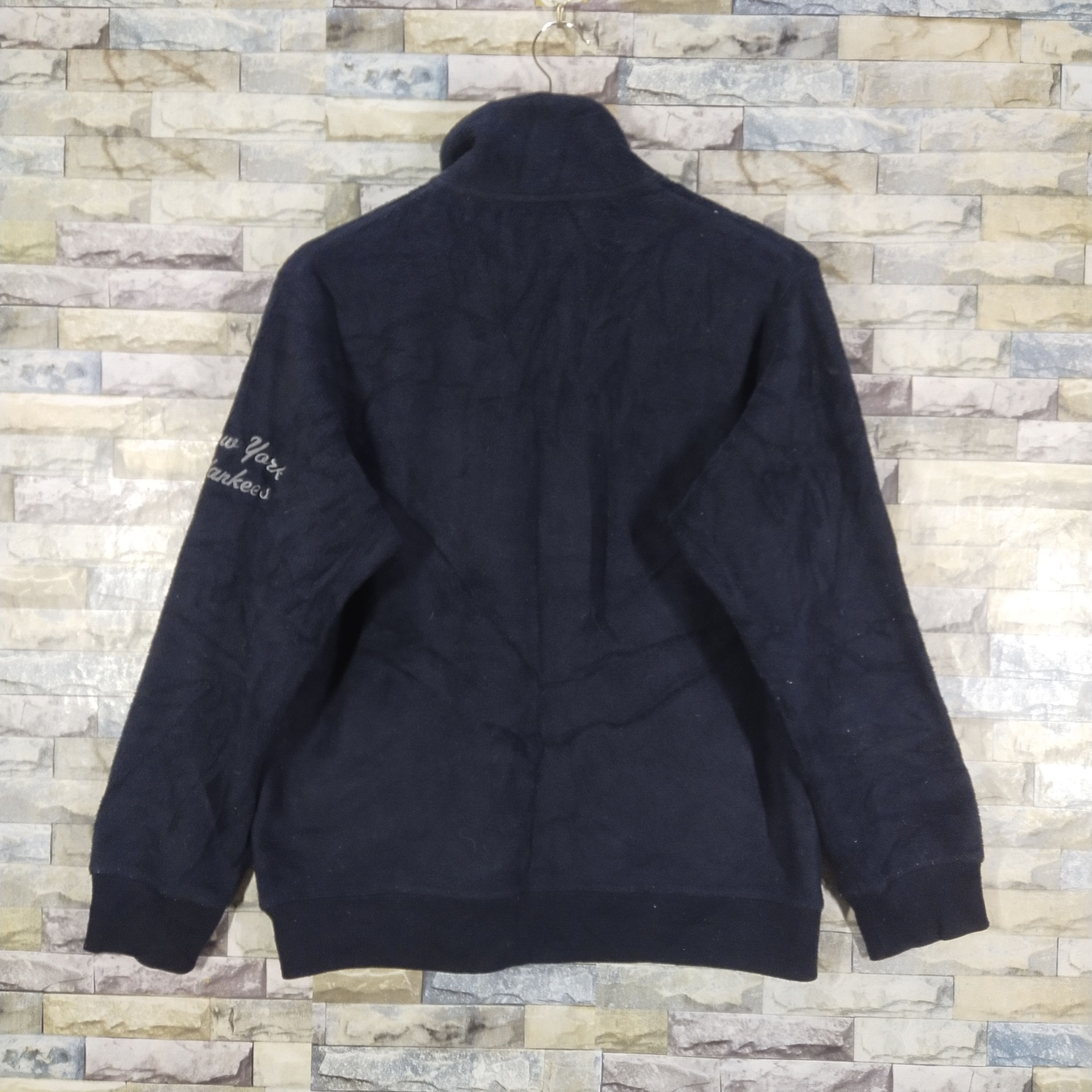 MLB NY Yankees Embroidery Logo Quarter Zip Fleece Jacket Size US L / EU 52-54 / 3 - 3 Thumbnail
