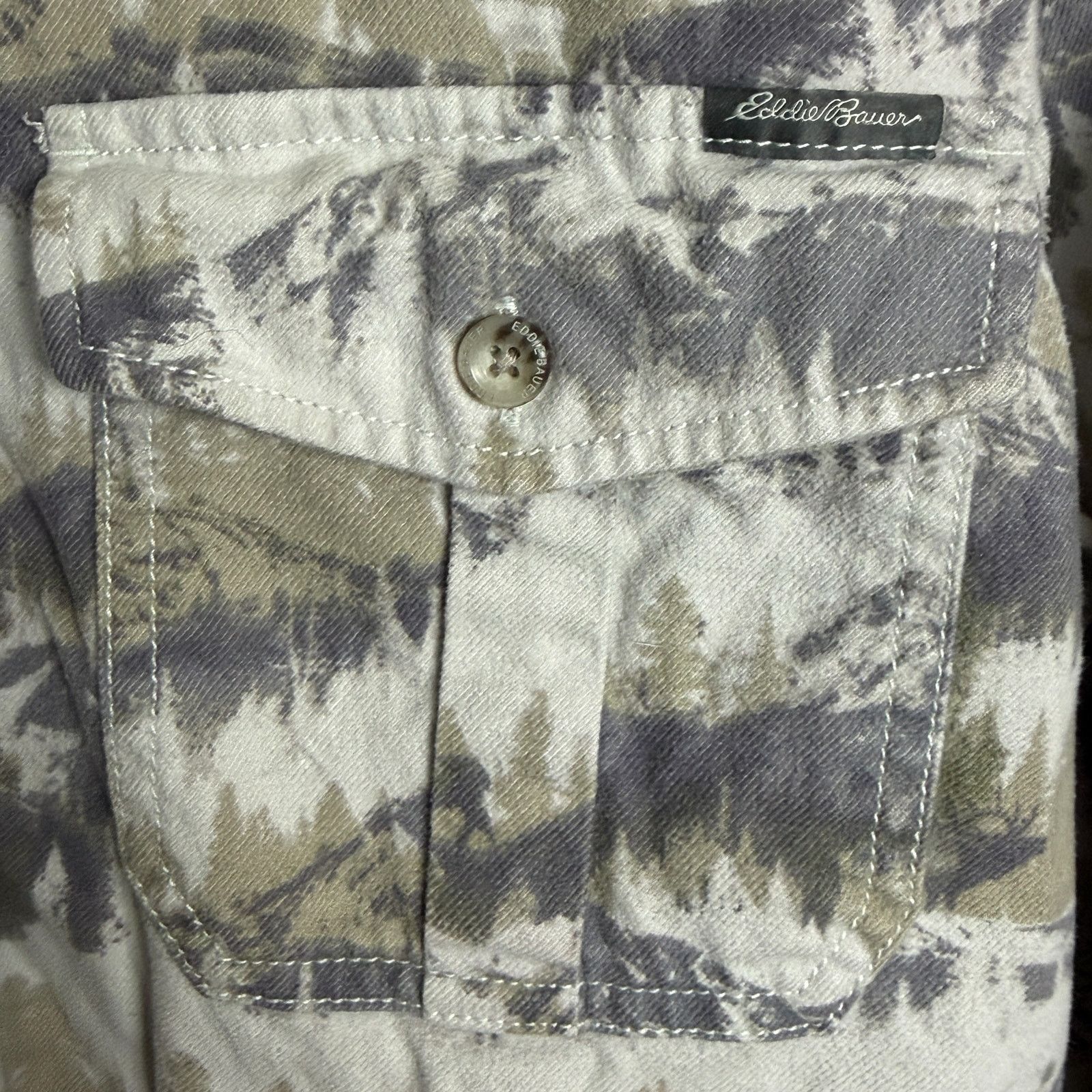 Eddie Bauer Eddie Bauer Sport Shop Men's Medium Scenic Mountain LS Shirt Size US M / EU 48-50 / 2 - 7 Thumbnail