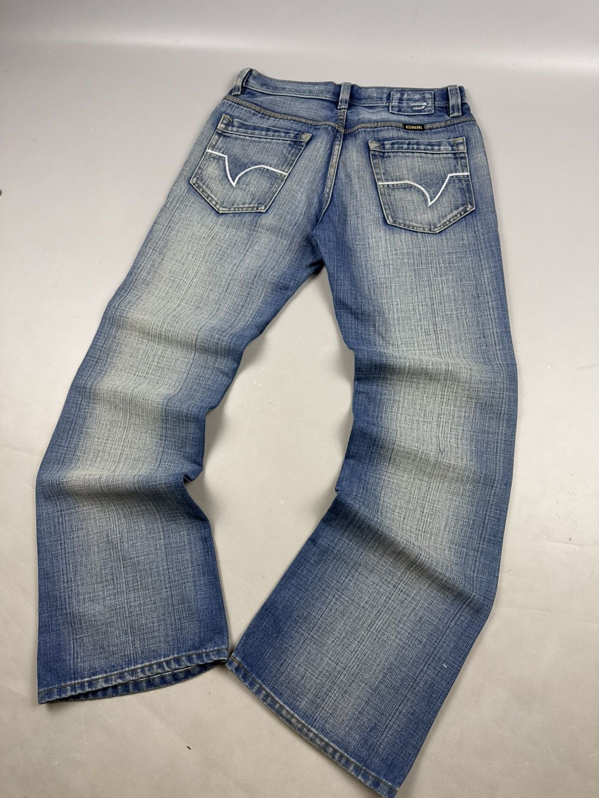 Diesel Diesel archive baggy denim jeans navy blue bootcut w32