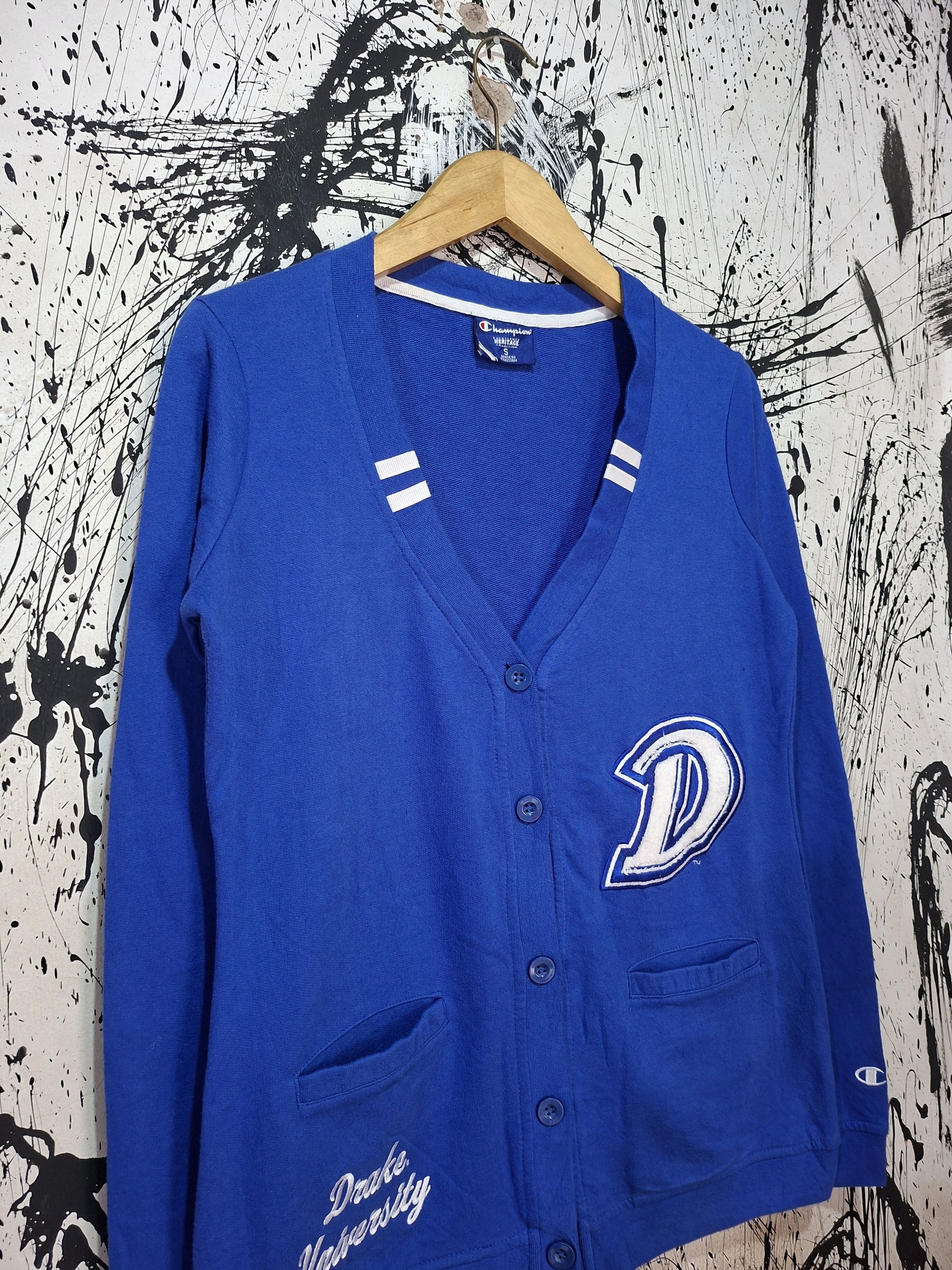 Champion CHAMPION X DRAKE UNIVERSITY ROYAL BLUE CARDIGAN Size US M / EU 48-50 / 2 - 2 Thumbnail