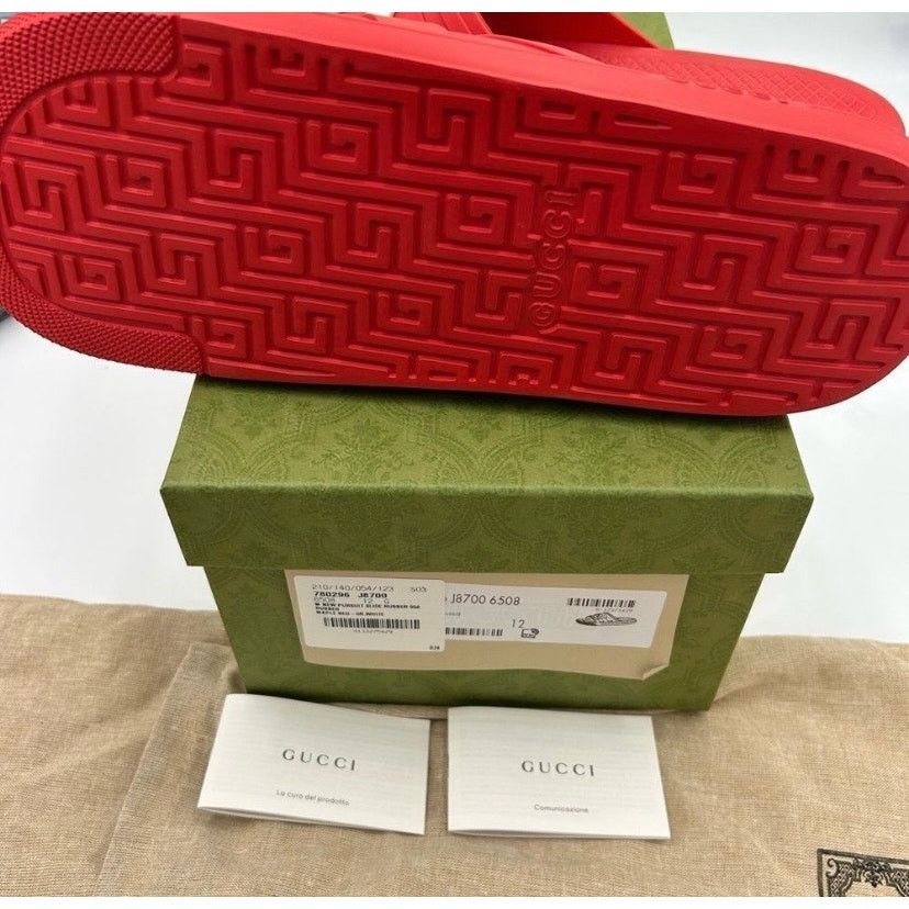 Gucci Men's Gucci interlocking G rubber Pool slides size 12 Size US 12.5 / EU 45-46 - 5 Thumbnail