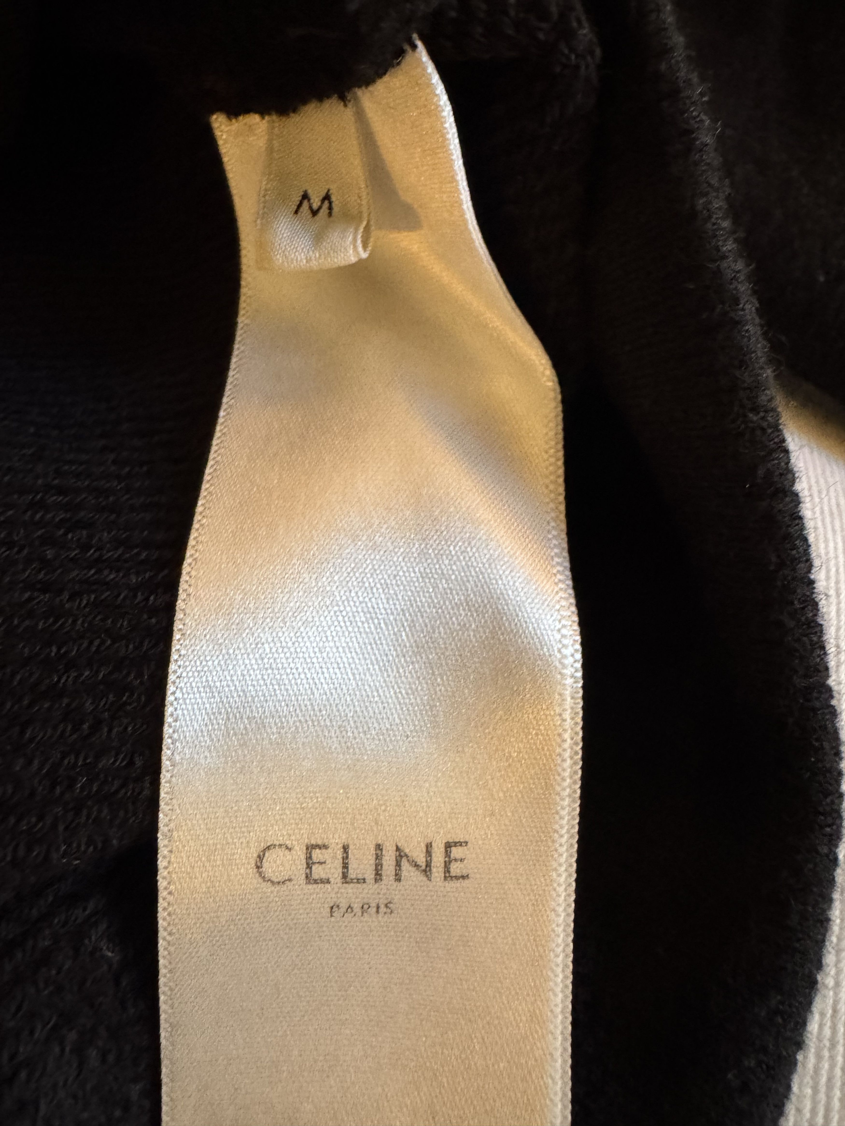 Celine × Hedi Slimane TRIOMPHE LOOSE HOODIE IN CASHMERE COTTON Size US M / EU 48-50 / 2 - 10 Thumbnail