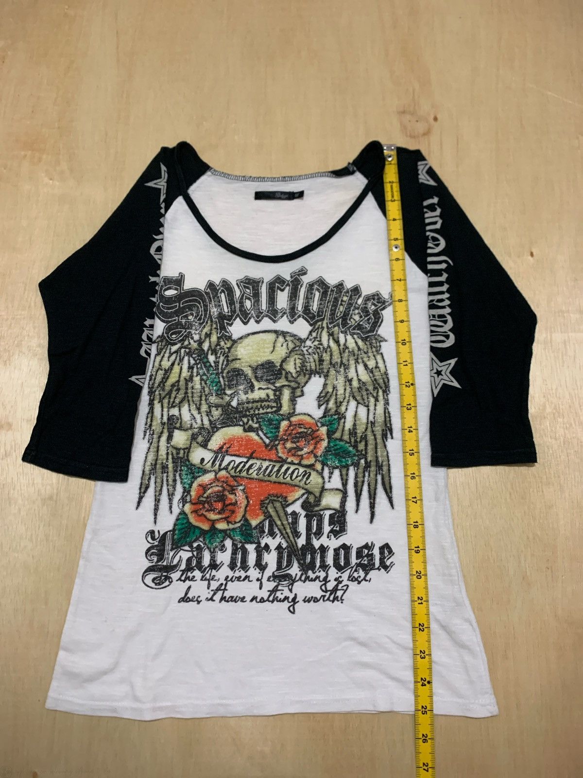 If Six Was Nine × Japanese Brand × Le Grande Bleu (L.G.B.) Vintage Y2k Skull Spacious Longsleeve Punk style Size M / US 6-8 / IT 42-44 - 9 Thumbnail