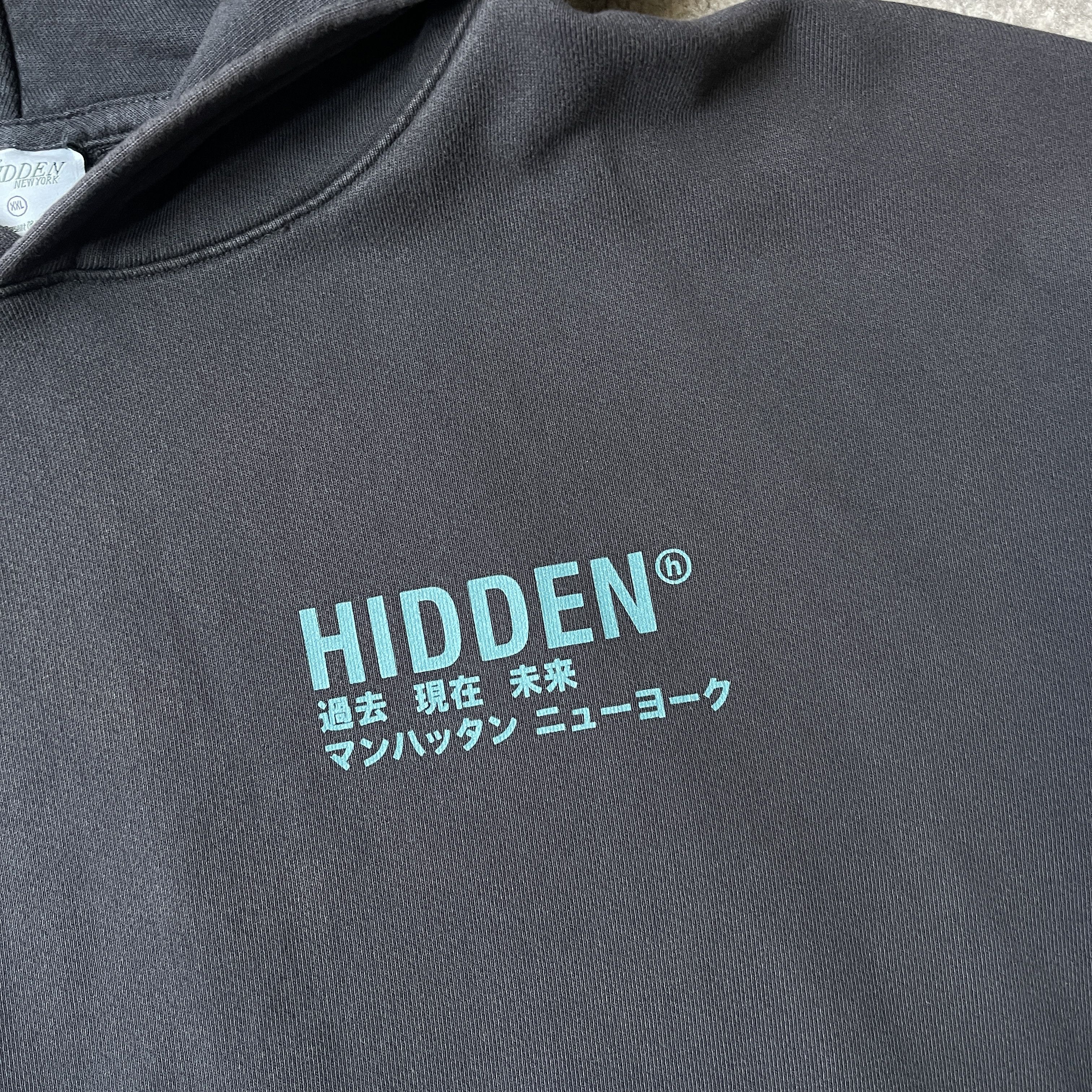 HIDDEN HIDDEN Japanese Logo Hoodie Size US XXL / EU 58 / 5 - 2 Thumbnail