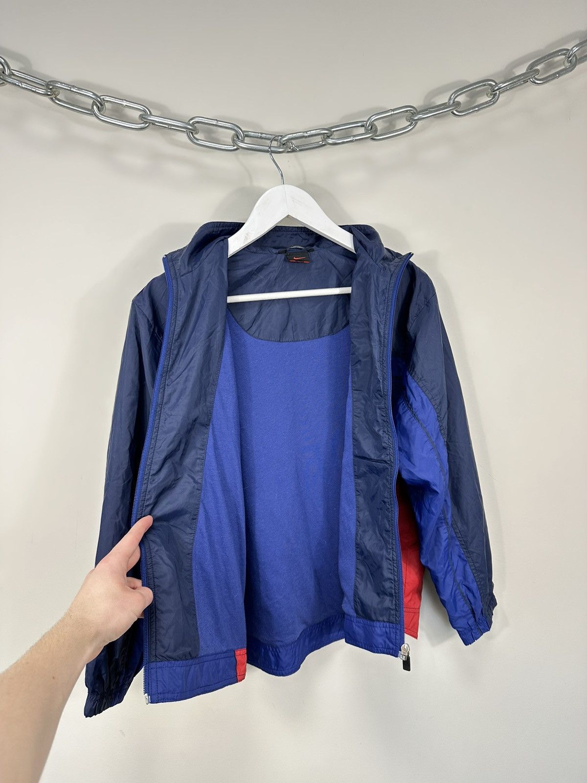 Nike Vintage Nike Baggy Drill Swoosh USA Hype Track Top Jacket Size US XS / EU 42 / 0 - 9 Thumbnail