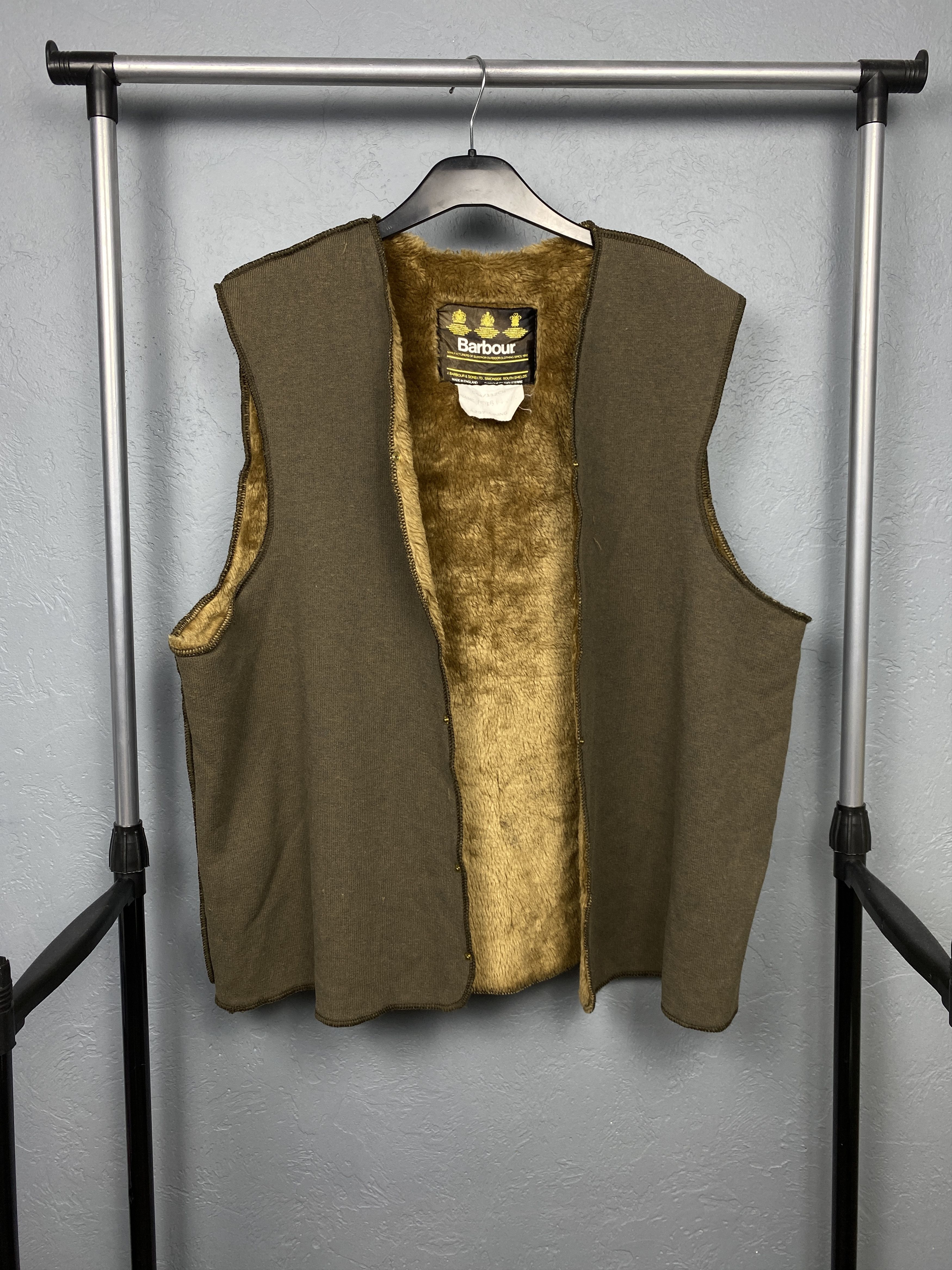 Barbour Barbour Vintage Mens Vest Pile Lining Size US XL / EU 56 / 4 - 1 Thumbnail