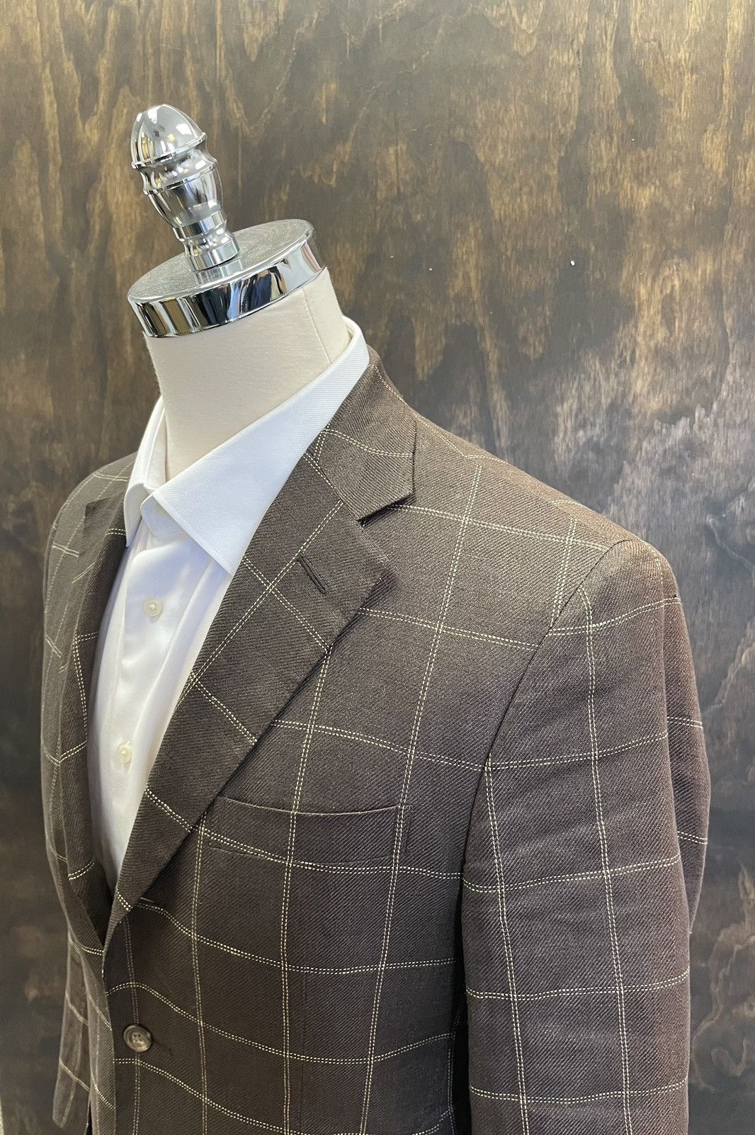 Polo Ralph Lauren × Vintage Windowpane Check Print Polo 2 Jacket Size 38R - 2 Thumbnail