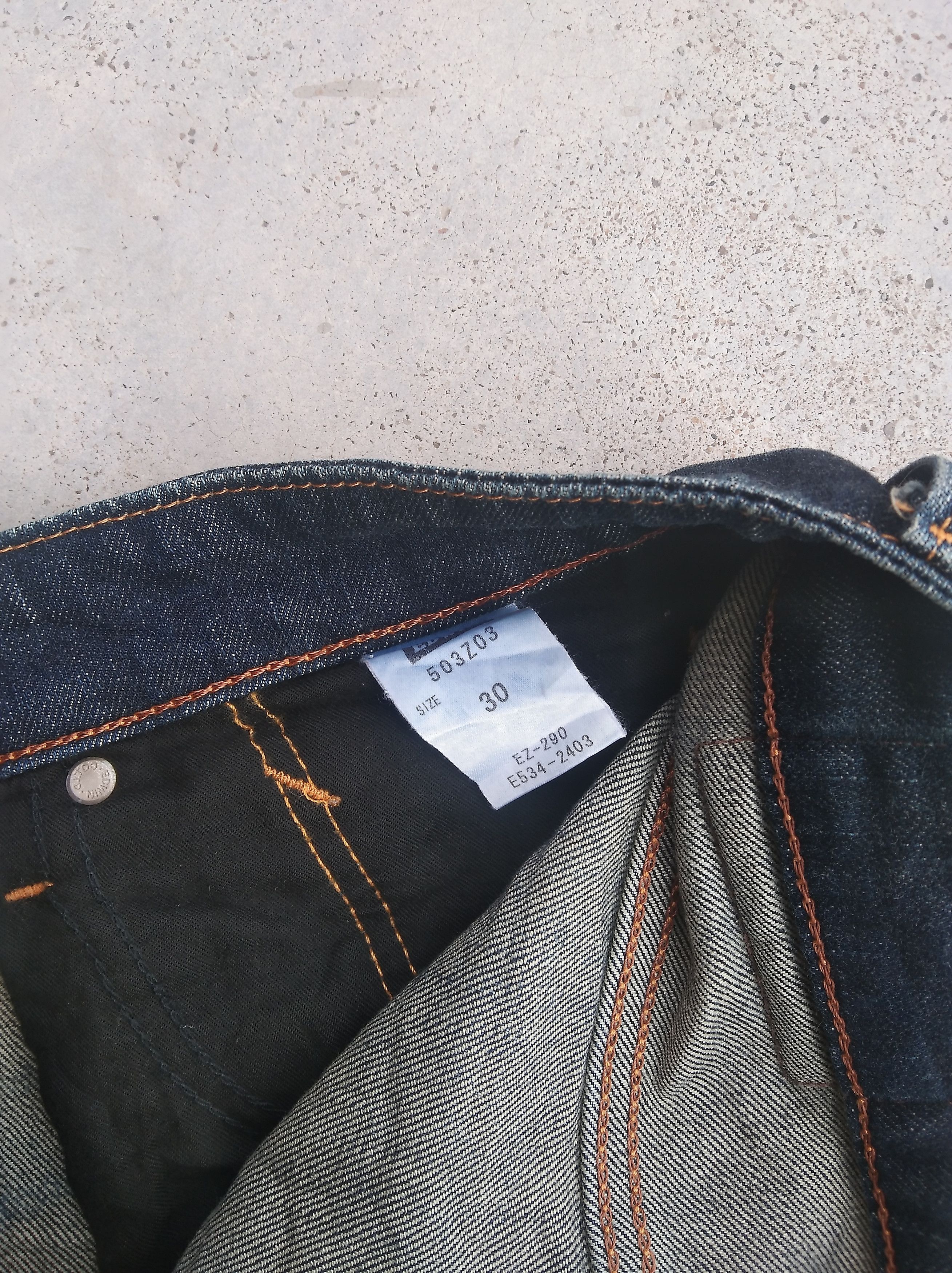 Edwin Vintage Edwin Rusty Wash Distressed Jeans 30x30 Size US 30 / EU 46 - 6 Thumbnail