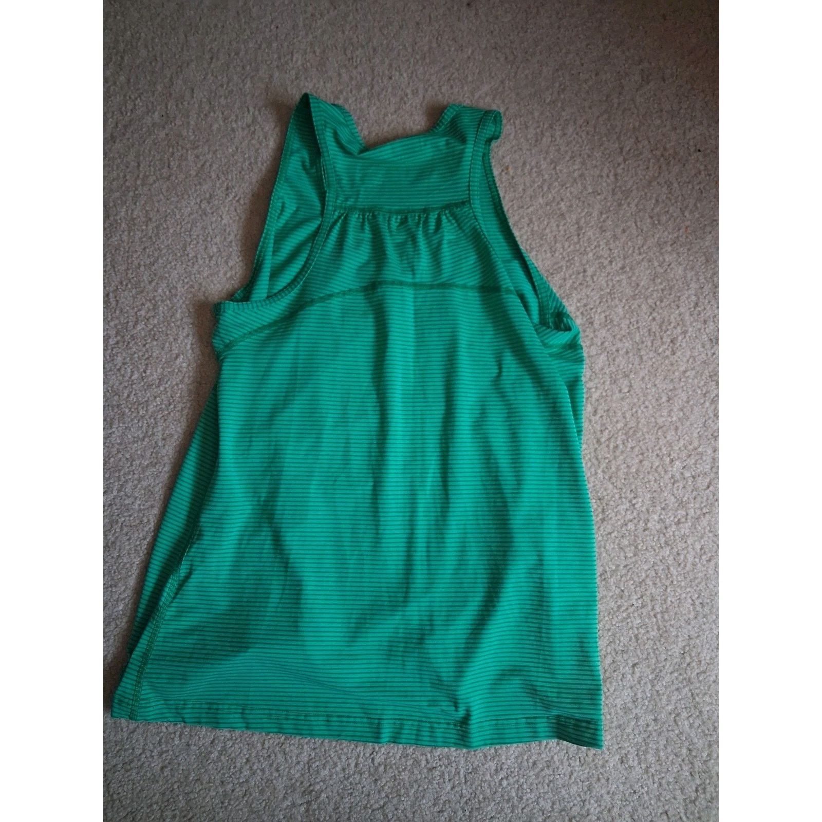 Kirkland Signature Kirkland Signature Green Striped Tank Top Women's L Stretch Size L / US 10 / IT 46 - 4 Thumbnail