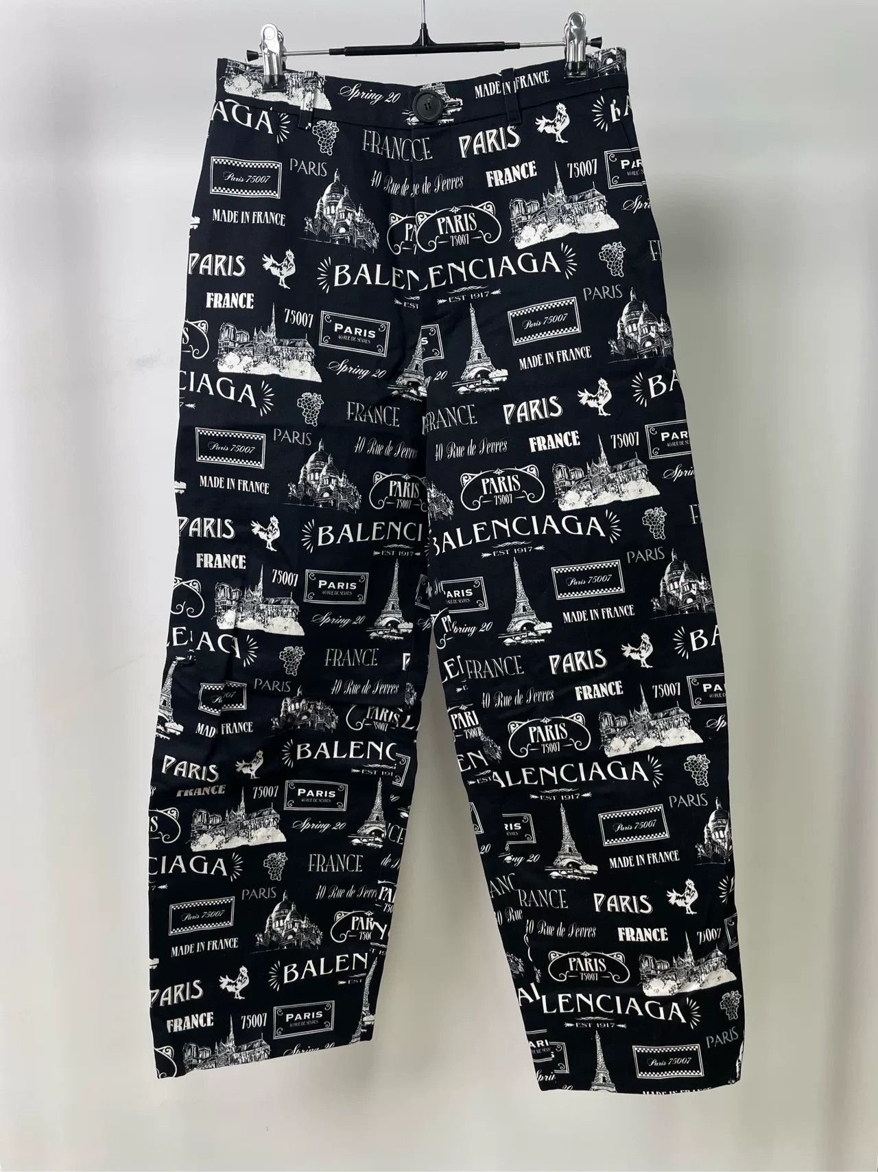 Balenciaga Balenciaga Printed Denim Pants Size 44 Size US 44 / EU 60 - 1 Thumbnail