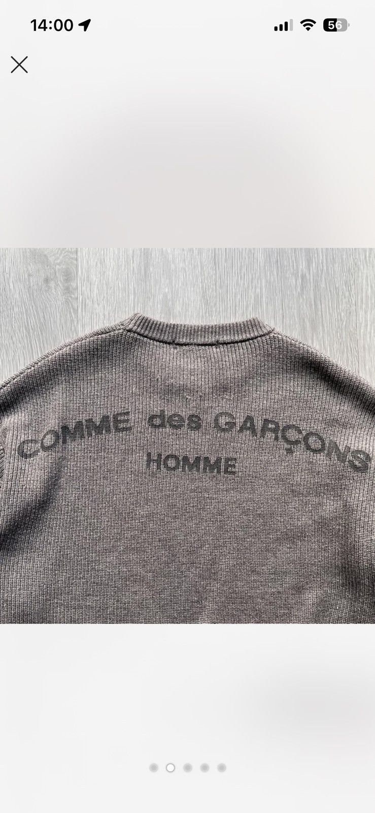 Comme des Garcons Homme Plus Comme des Garçons Homme Spellout Jumper Size US L / EU 52-54 / 3 - 2 Thumbnail