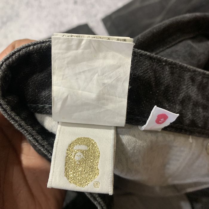 Bape Bape x Human Made Wash Ripped Denim Jeans Pants Grailed