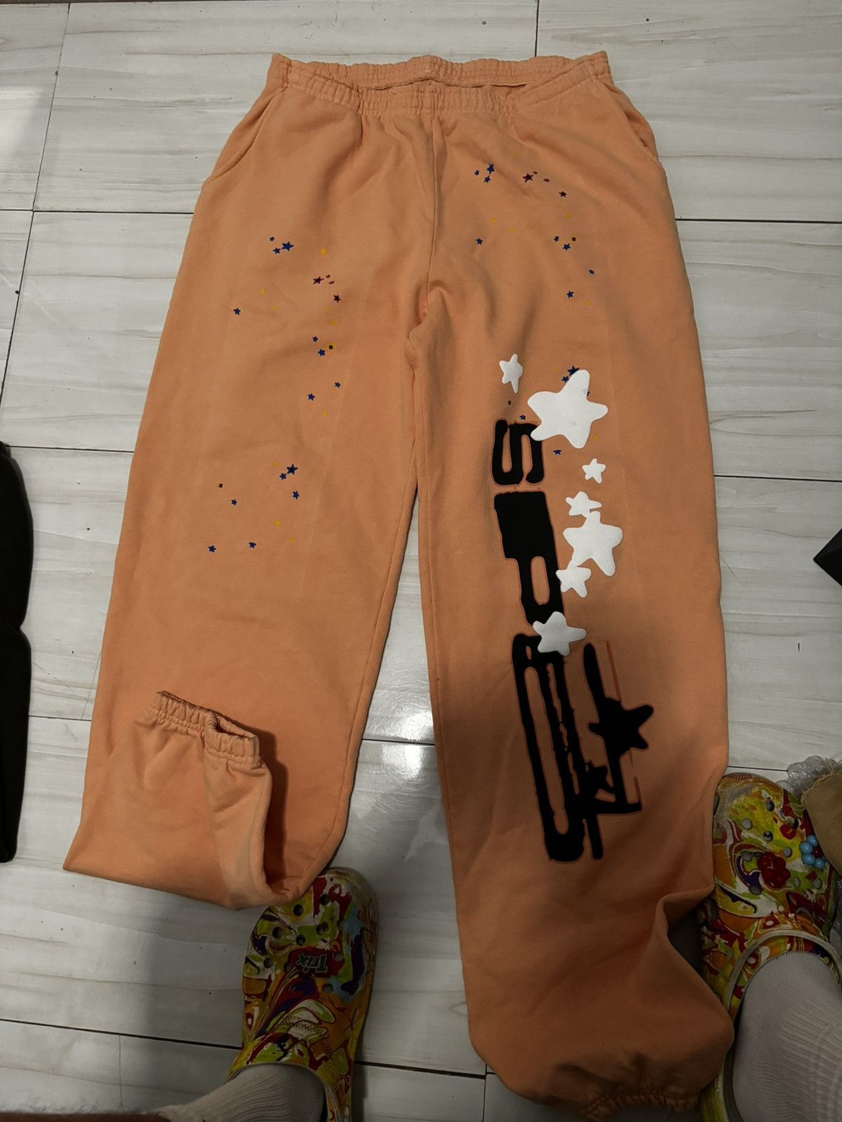 Sp5der × Vintage Sp5der sweatpants Bellini Size US 36 / EU 52 - 1 Thumbnail