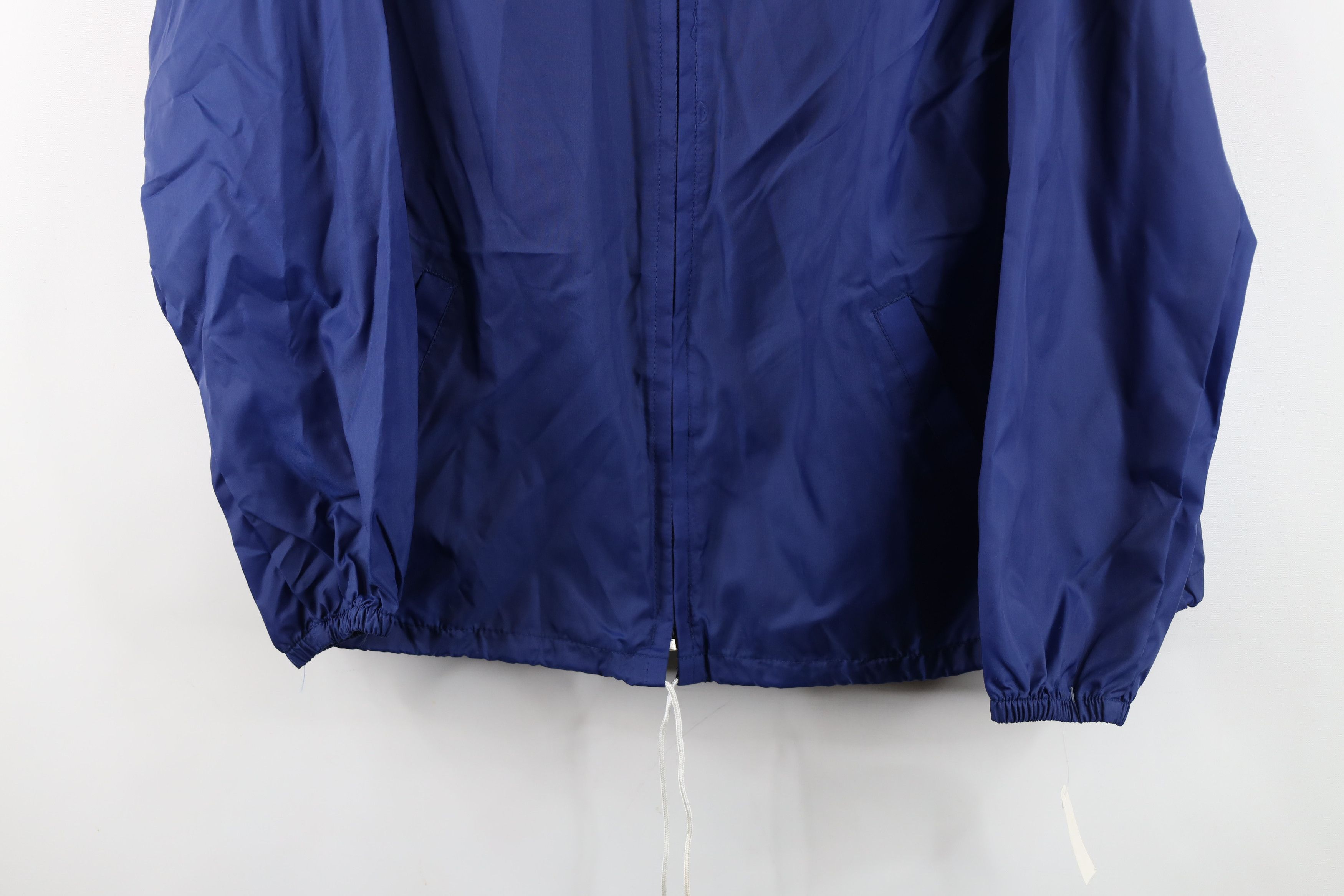 Vintage Deadstock Vintage 70s Streetwear Windbreaker Jacket Blue Size L / US 10 / IT 46 - 3 Thumbnail