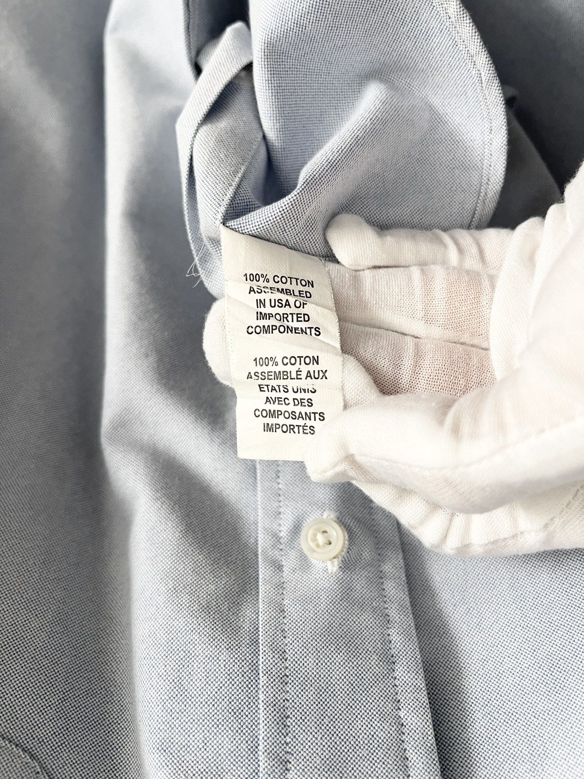 Thom Browne STEAL! 2015 Thom Browne Cotton Oxford White Armband Shirt Size US M / EU 48-50 / 2 - 10 Thumbnail