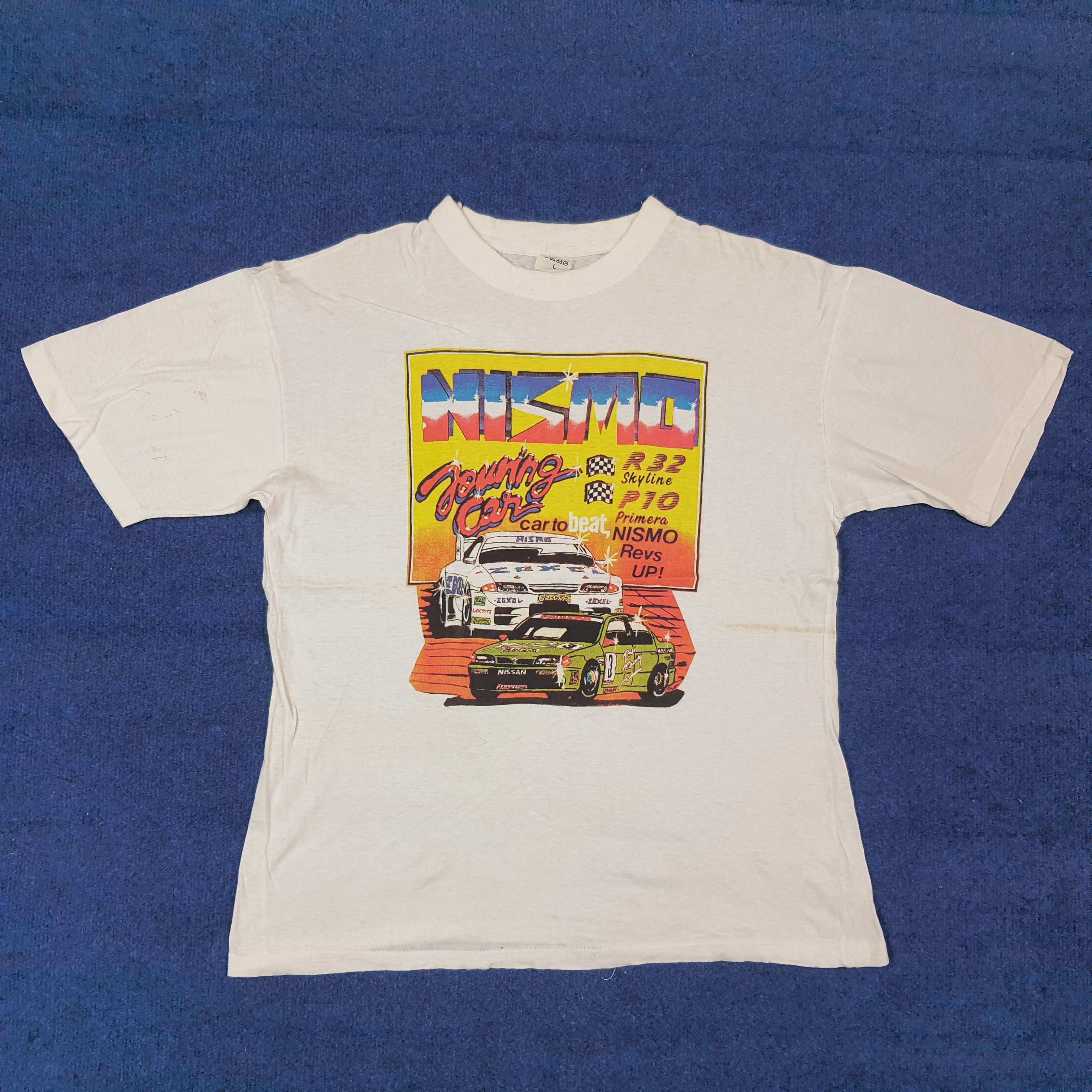 Japanese Brand Vintage NISMO Touring Car Skyline Primera 90s Tshirt C259N29 Size US L / EU 52-54 / 3 - 1 Thumbnail