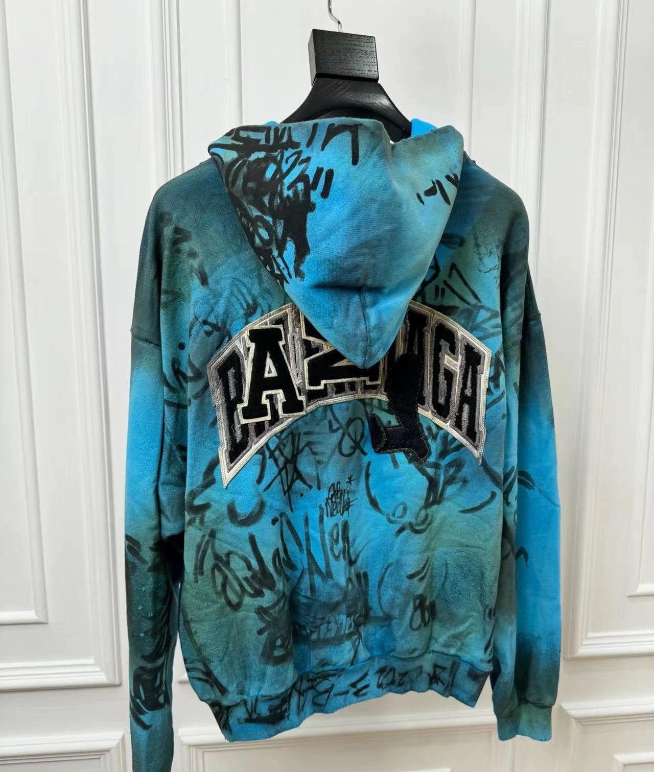 Fear of God Manchester United Graffiti Blue Hoodie M - dmc Size US M / EU 48-50 / 2 - 1 Thumbnail